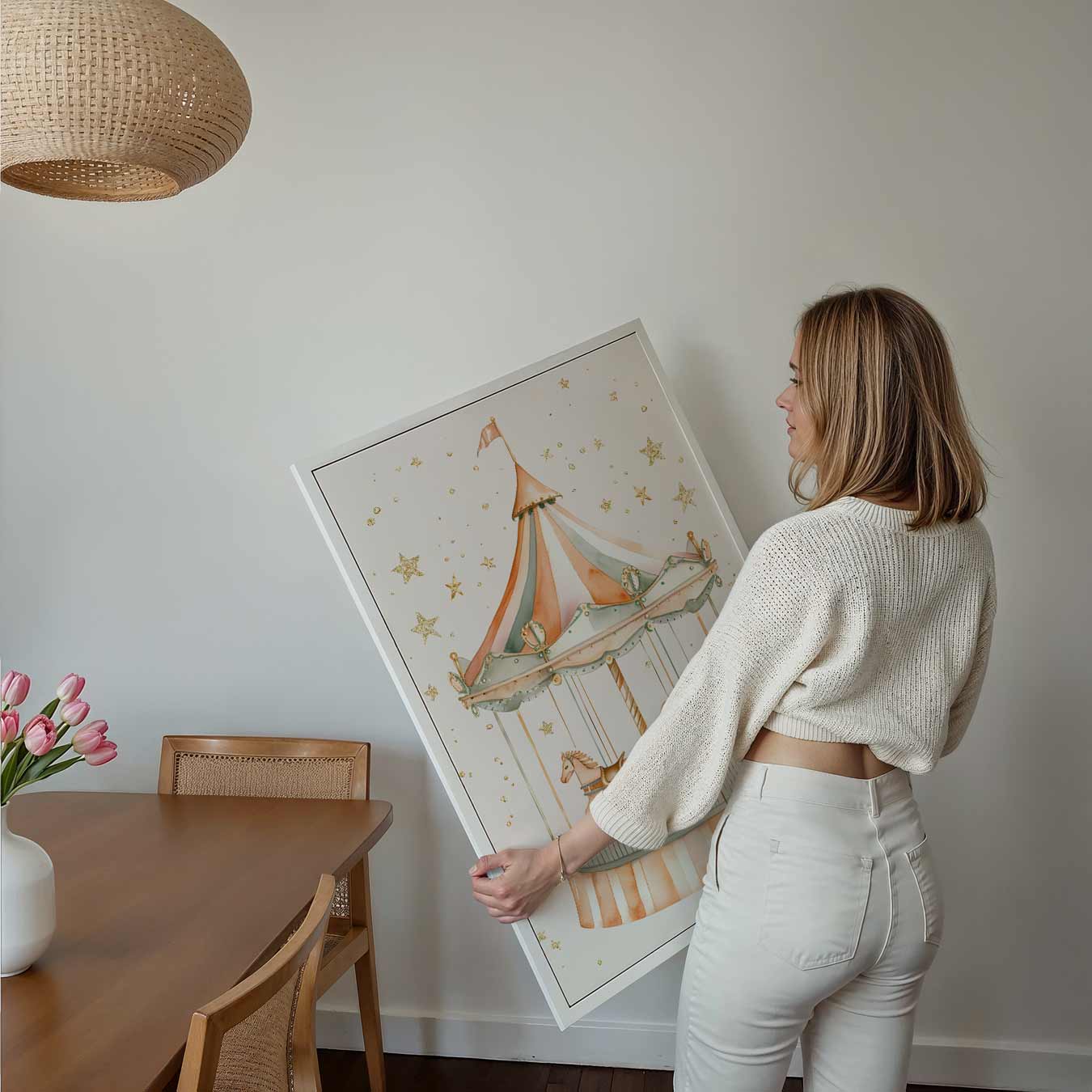 Magische Carrousel Droomposter-WallArtistic