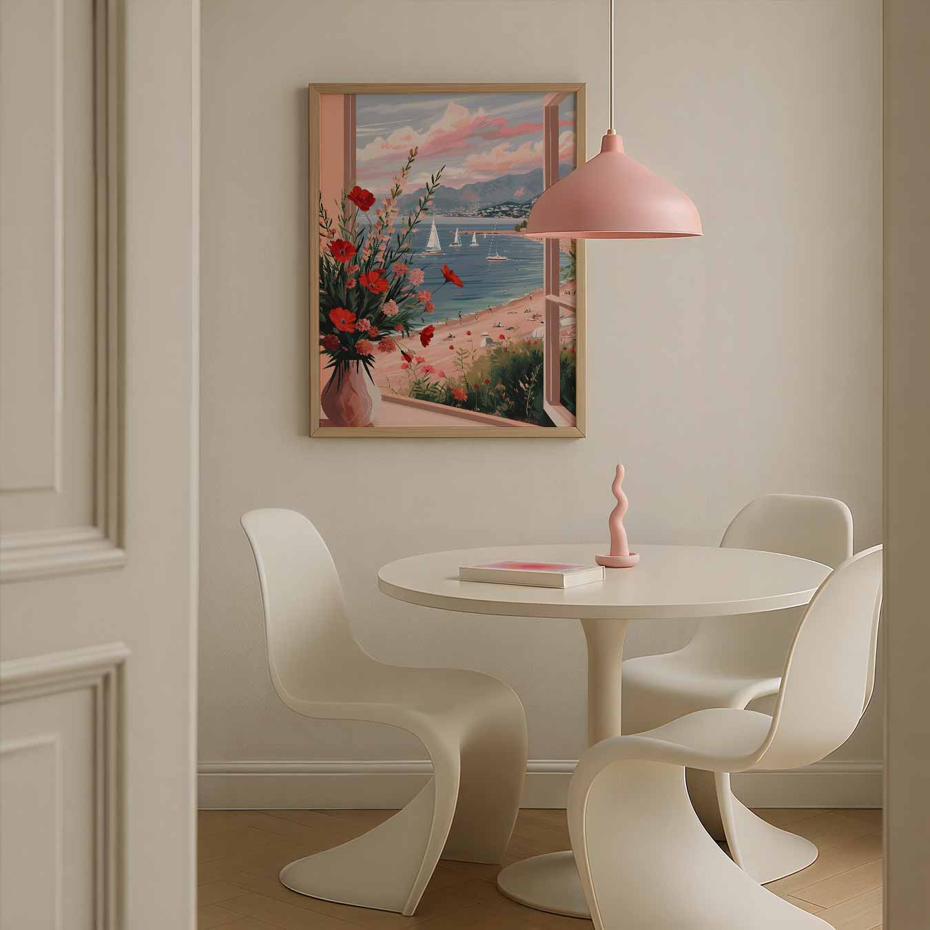 Zomers Uitzicht aan Zee Poster-WallArtistic