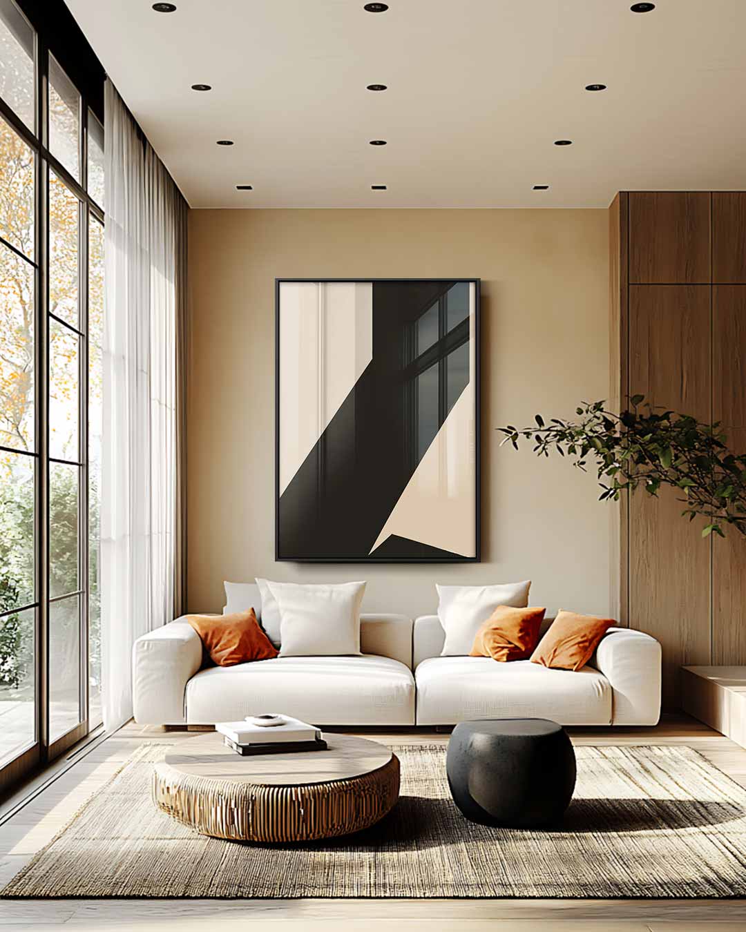 Geometrische Schoonheid Kunstwerk-canvas-dibond-plexiglas-wanddecoratie-WallArtistic