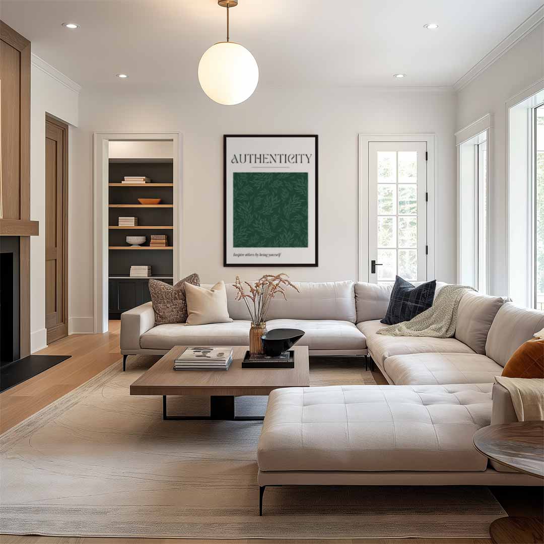 Authentieke Groen Bladkunst Kunstwerk-canvas-dibond-plexiglas-wanddecoratie-WallArtistic