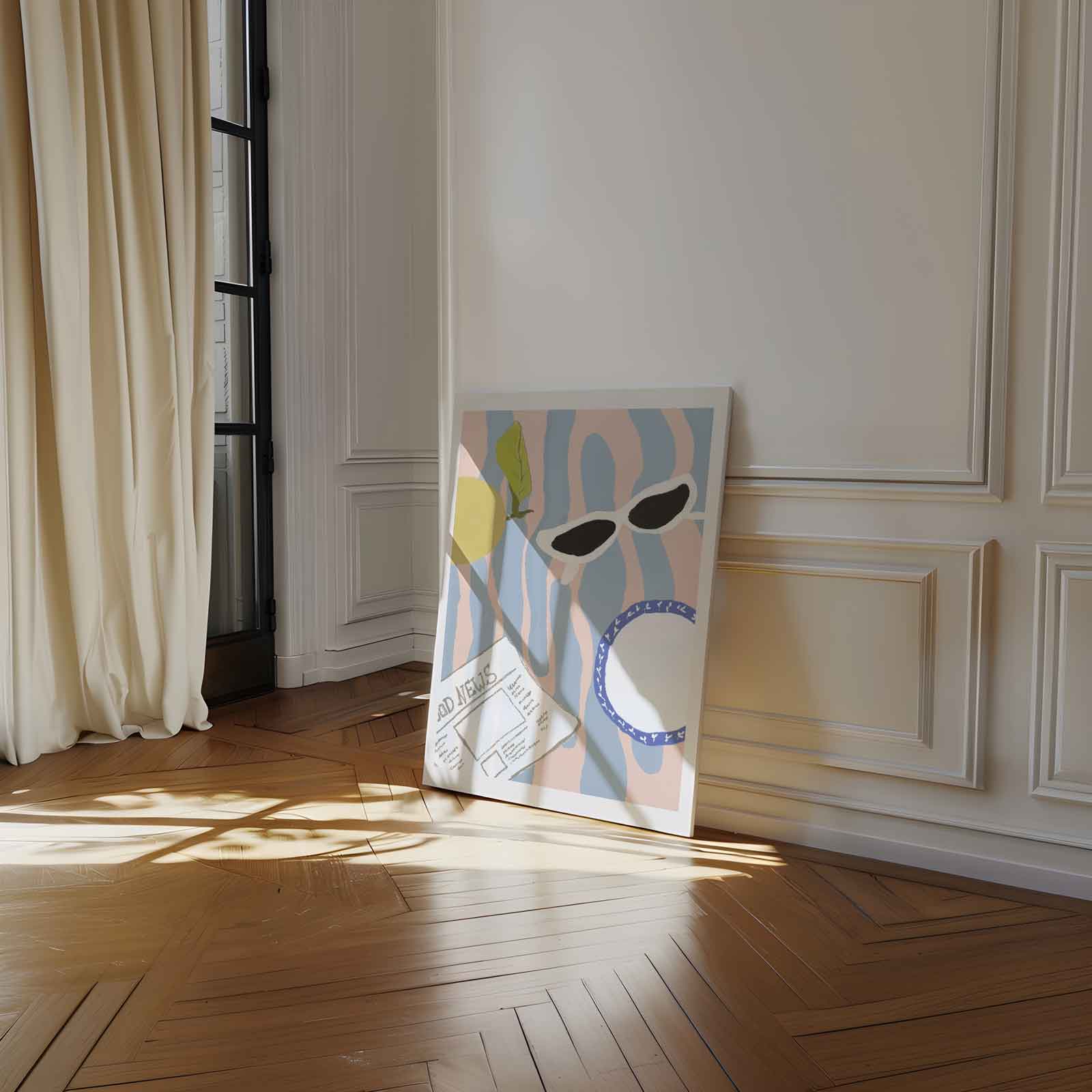 Zonnige Dag Invloeden Kunstwerk-canvas-dibond-plexiglas-wanddecoratie-WallArtistic