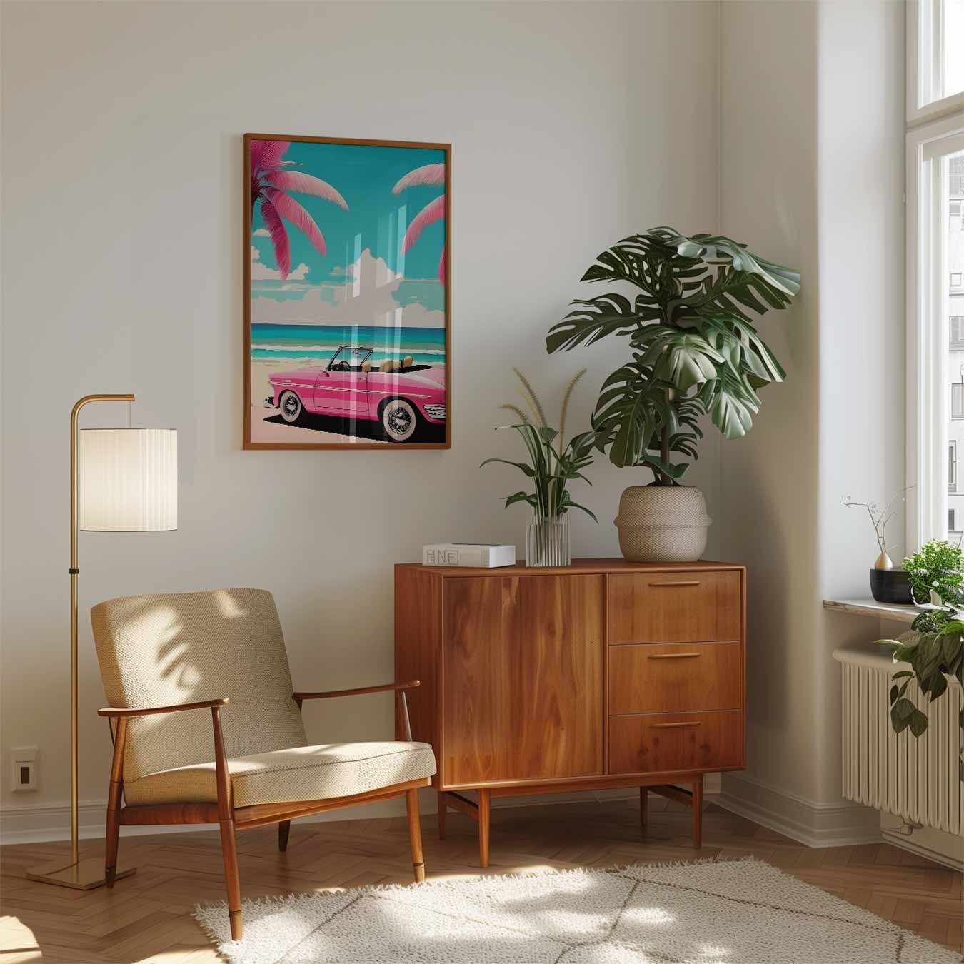 Zomerse Stranddag Poster-WallArtistic