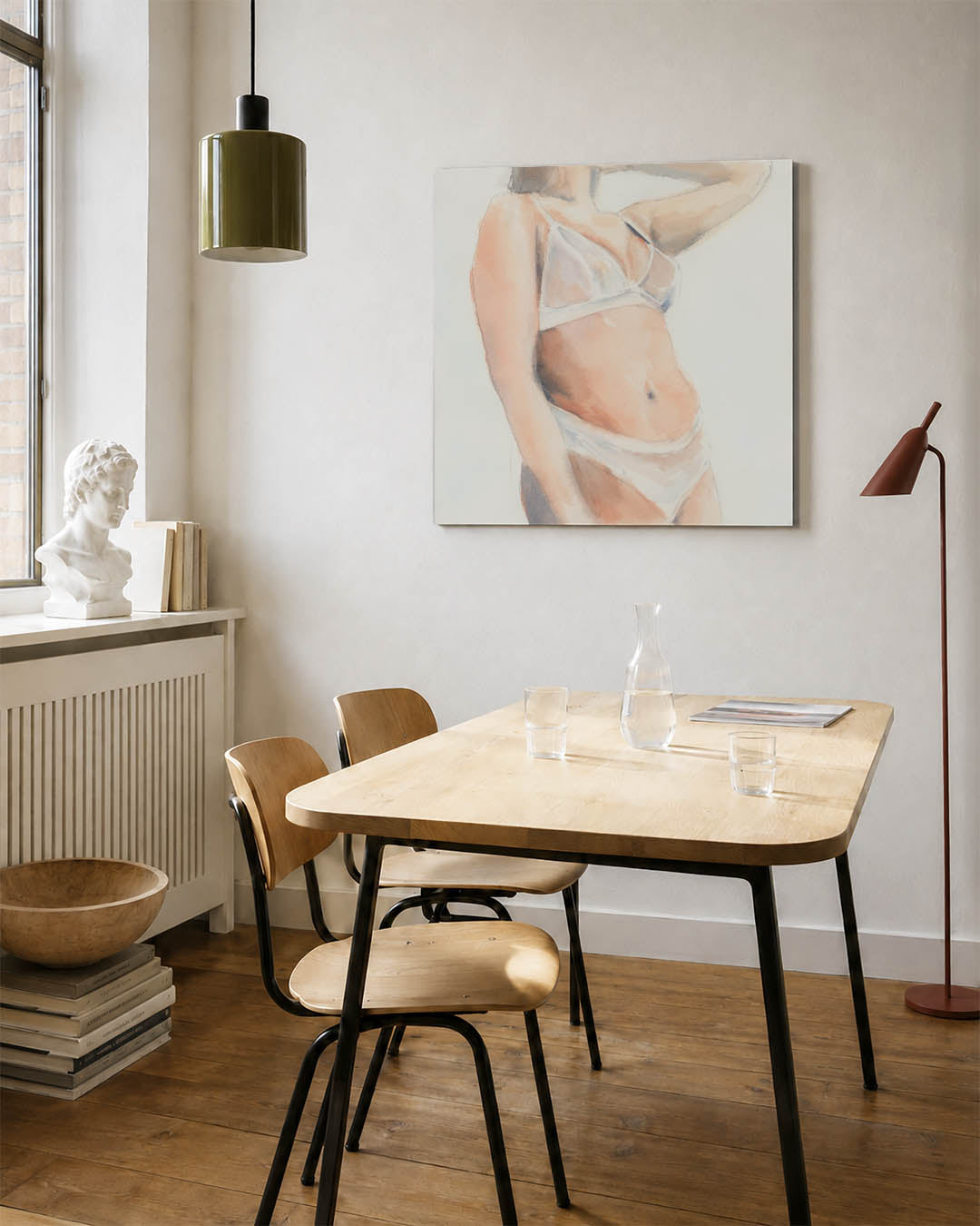 Zachte lichaamsvormen Kunstwerk