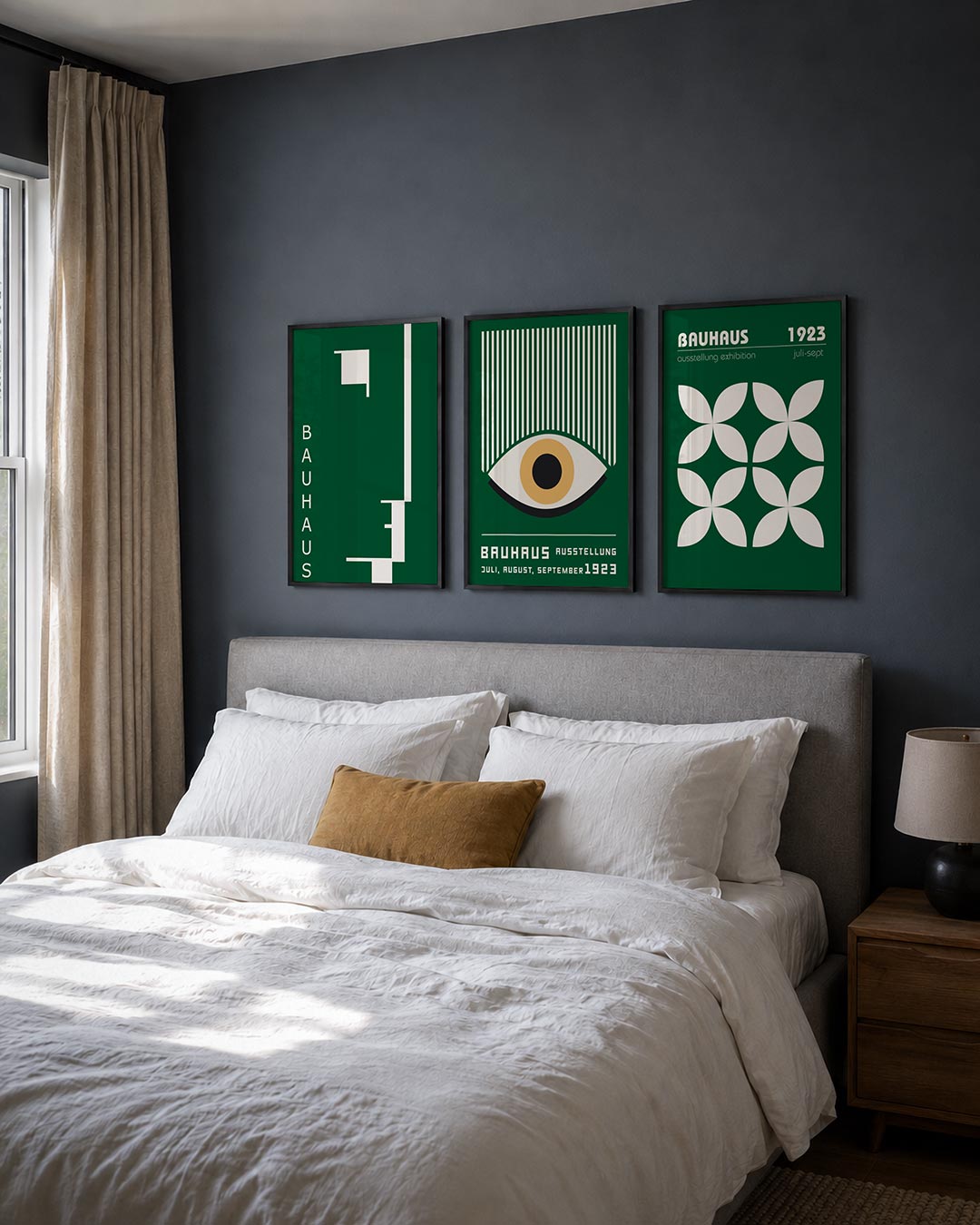 Strakke lijnenspel Posterset