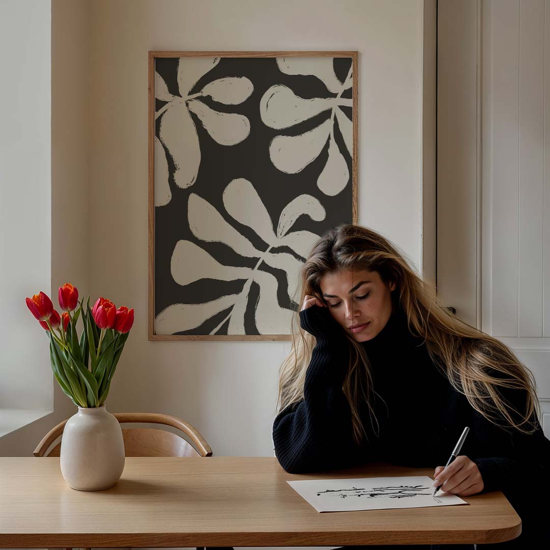 Moderne Bloemenpracht Poster-WallArtistic