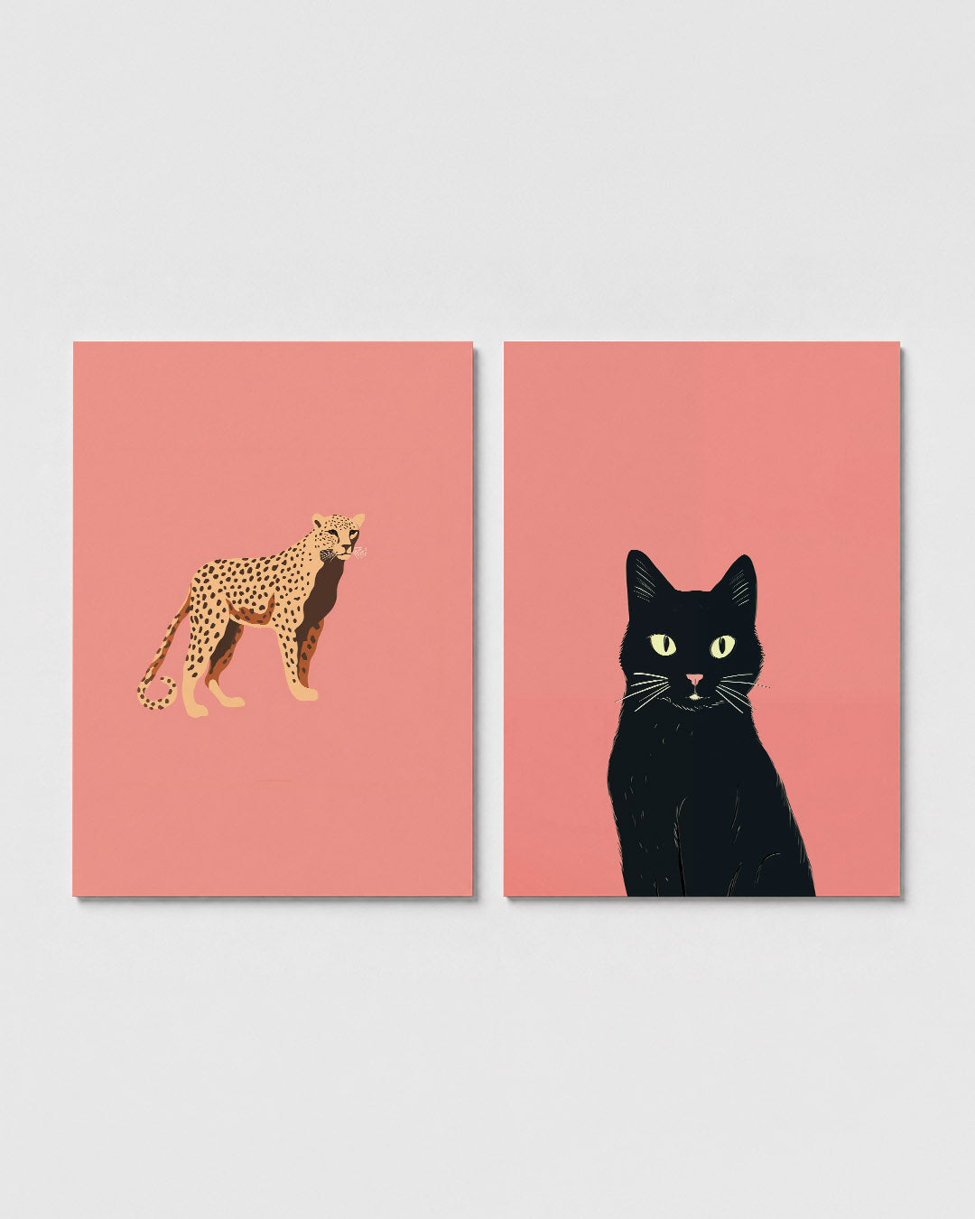 Kleurrijke dierenfiguur Posterset