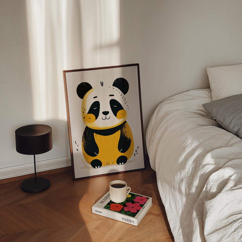 Schattige Panda Illustratie Poster