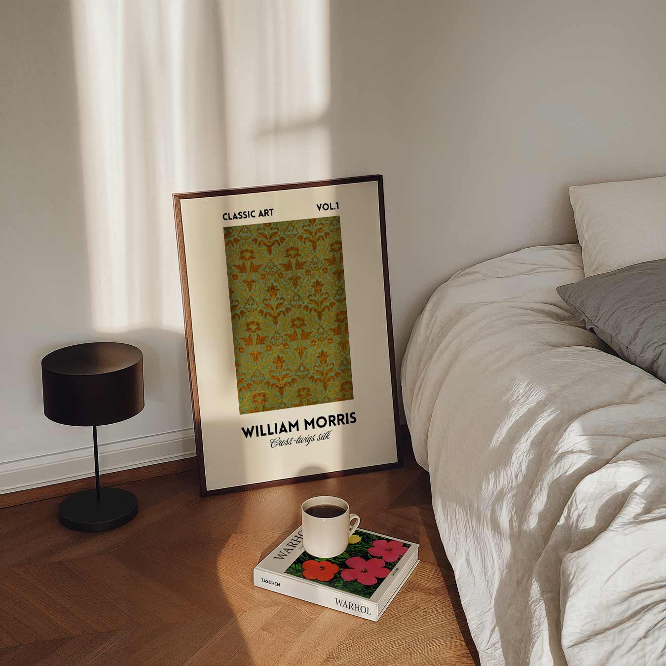 William Morris Cheadle Design Silk Poster-WallArtistic