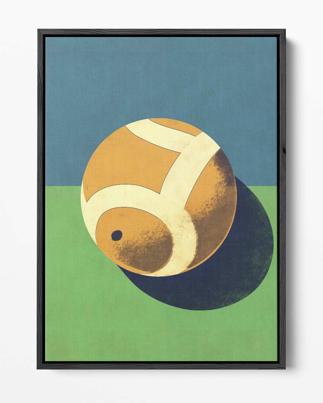 Abstracte Tennisbal Kunstwerk-canvas-dibond-plexiglas-wanddecoratie-WallArtistic