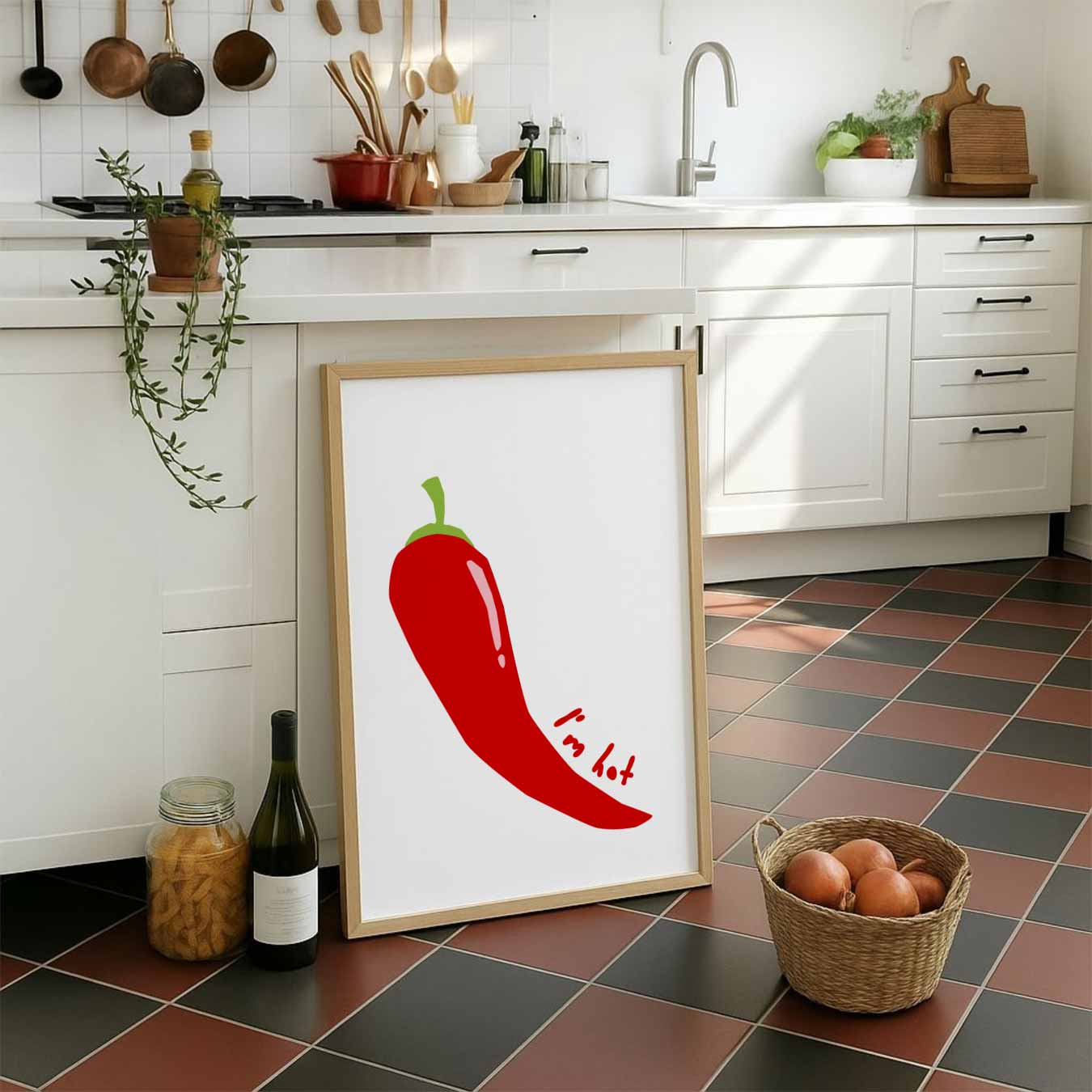 Spicy Red Chili Poster-WallArtistic