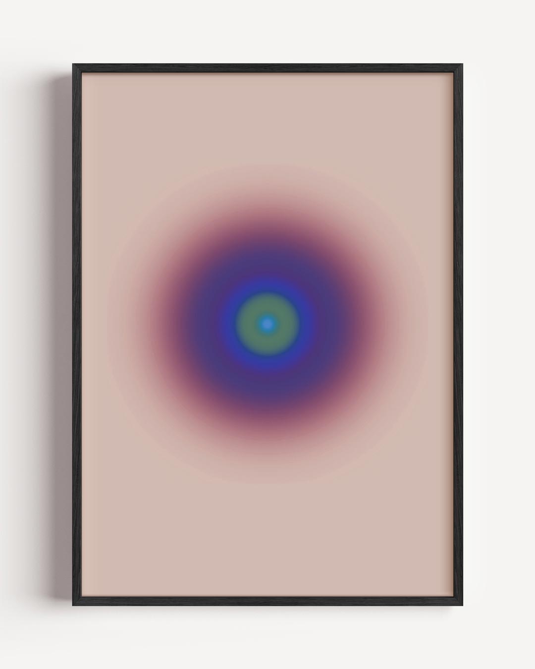 Zachte Regenboog Cirkel Poster-WallArtistic