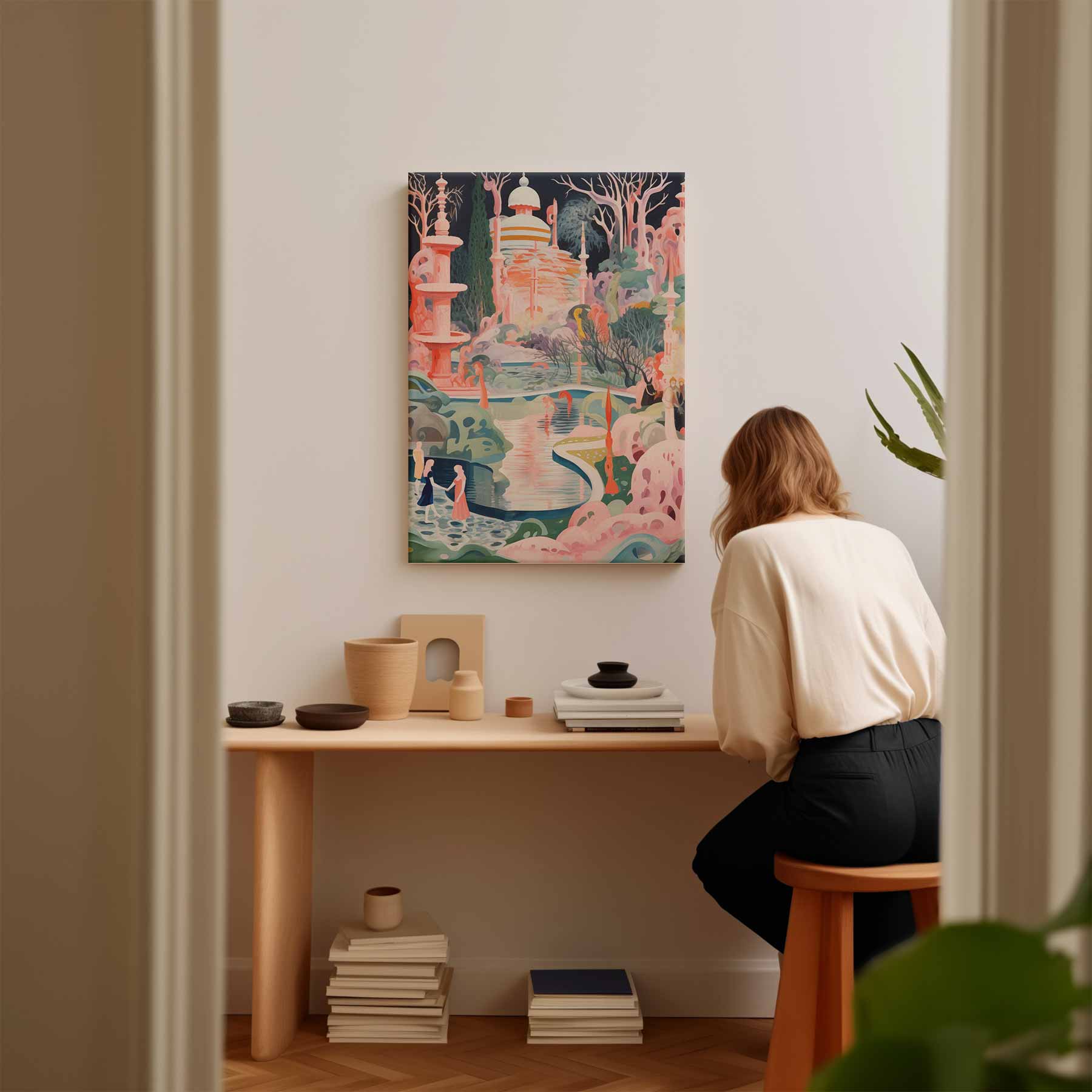 Magische Droomwereld Kunstwerk-canvas-dibond-plexiglas-wanddecoratie-WallArtistic