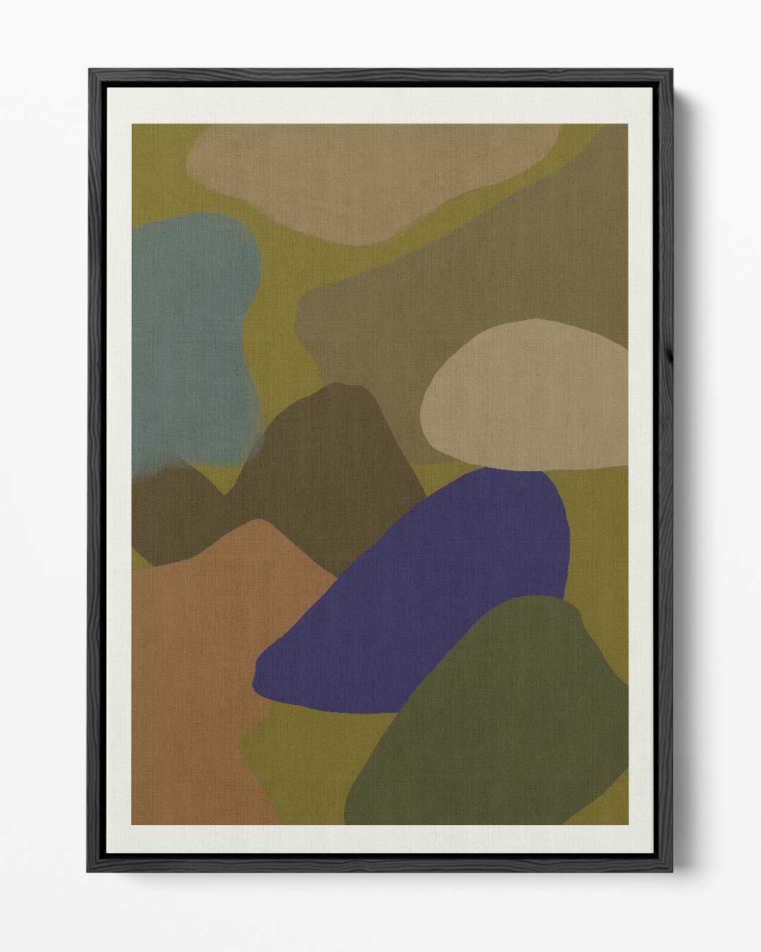 Kleurrijke Stenen Abstract Kunstwerk-canvas-dibond-plexiglas-wanddecoratie-WallArtistic