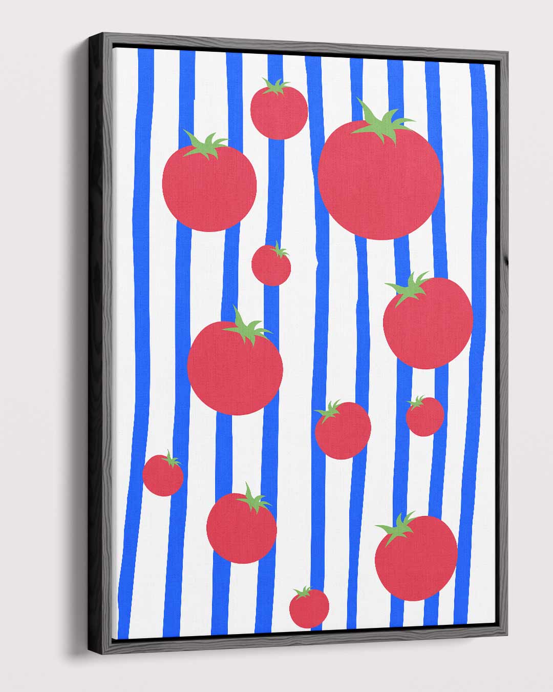 Speelse Kerstomaten Rhapsodie Kunstwerk-canvas-dibond-plexiglas-wanddecoratie-WallArtistic