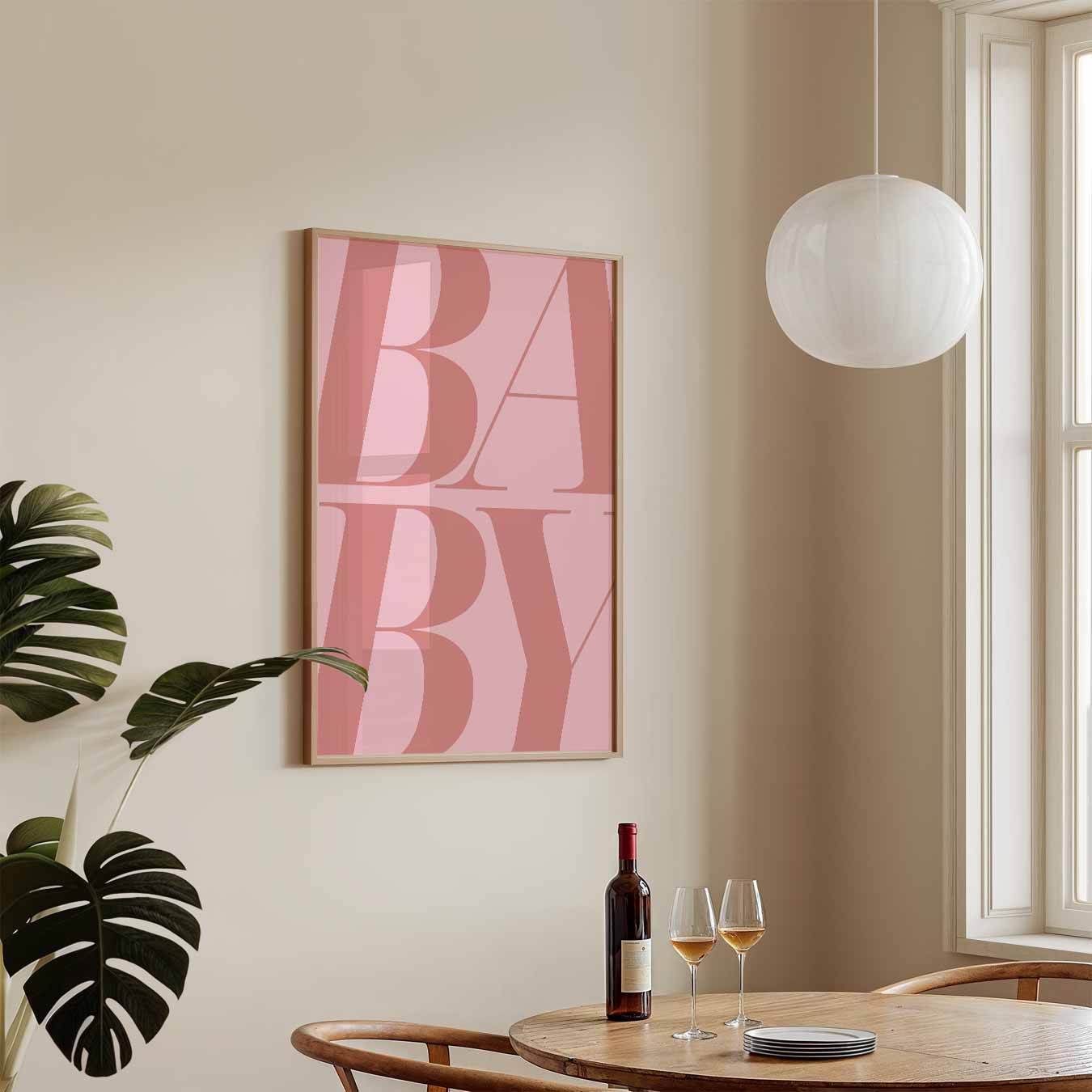 Stijlvolle Baby Typografie Poster