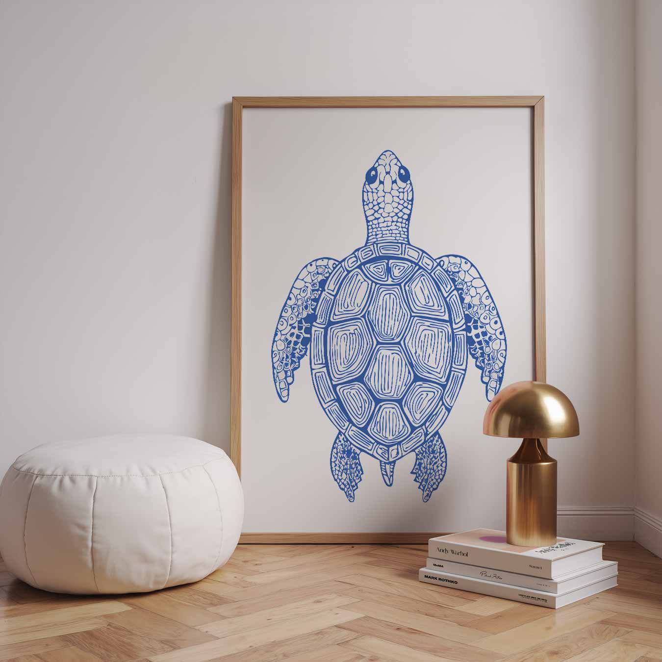 Relaxte Schildpad Illustratie Poster
