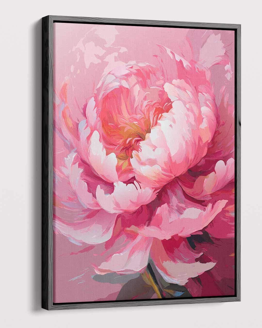 Stralende Bloem Fantasie Kunstwerk-canvas-dibond-plexiglas-wanddecoratie-WallArtistic