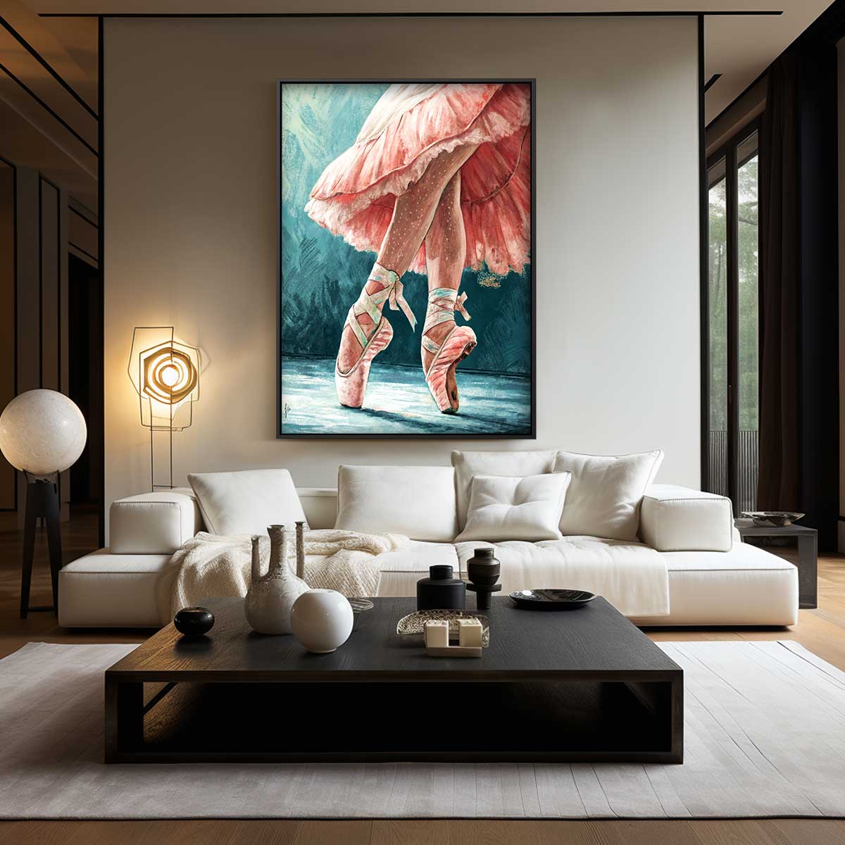 Elegantie in Beweging Kunstwerk-canvas-dibond-plexiglas-wanddecoratie-WallArtistic