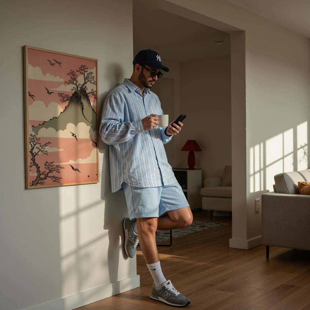 Dromerige Berglandschap Poster-WallArtistic