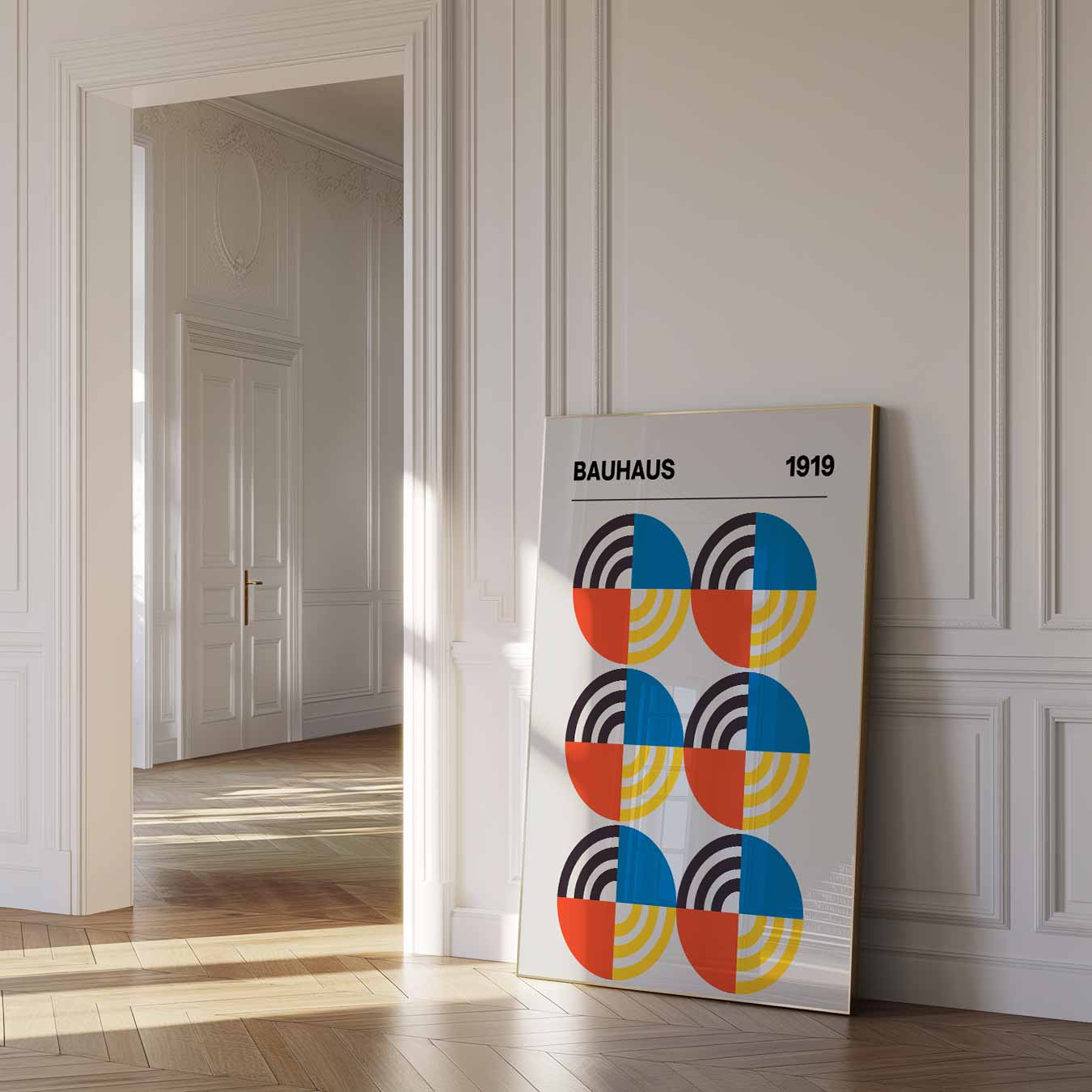 Bauhaus Cirkelpatronen Poster-WallArtistic