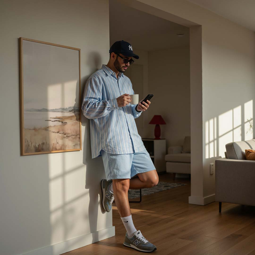 Sereen Landschap Aquarel Poster-WallArtistic