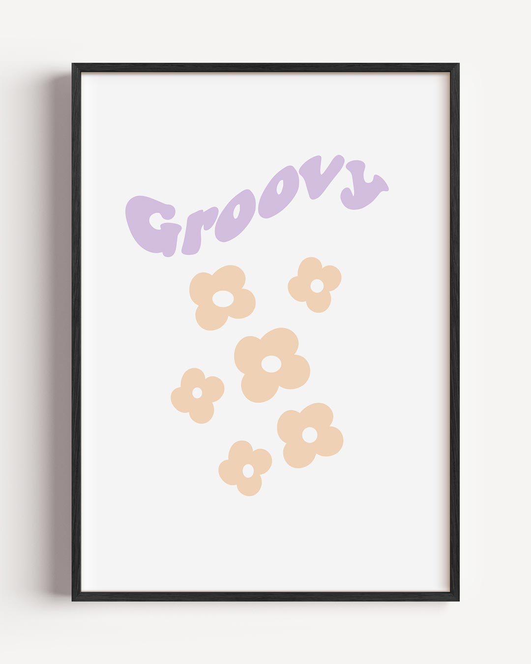 Groovy Bloemenposter-WallArtistic