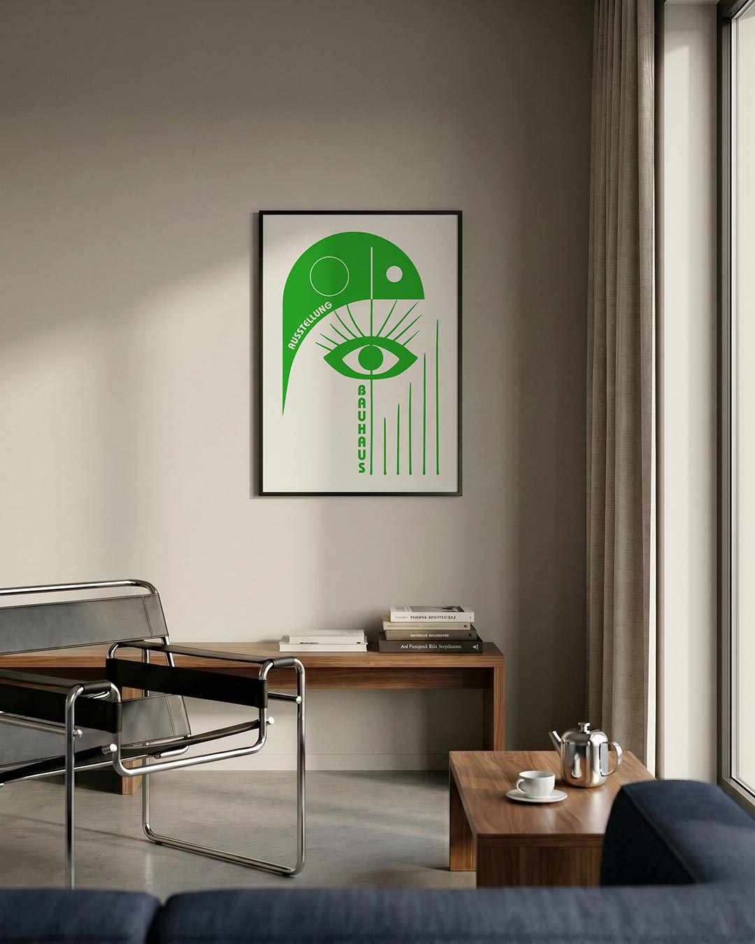 Oog en lijnen Poster