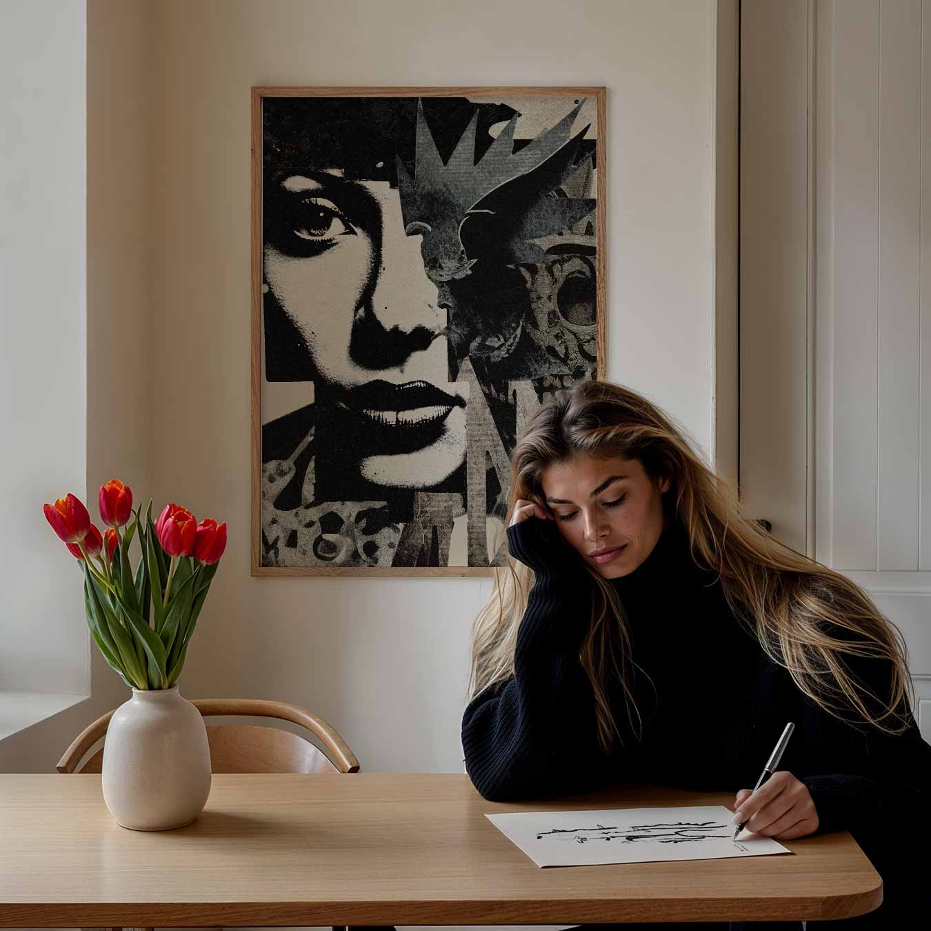 Mystieke Poster Vrouwelijk Portret-WallArtistic