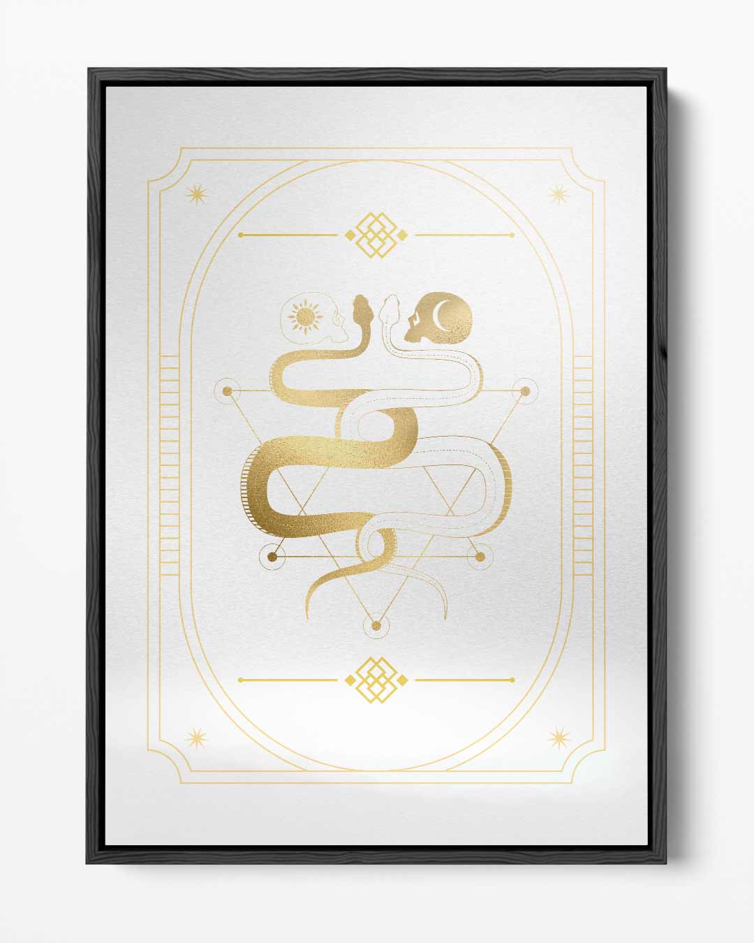 Alchemistisch Slangen Embleem Kunstwerk-canvas-dibond-plexiglas-wanddecoratie-WallArtistic