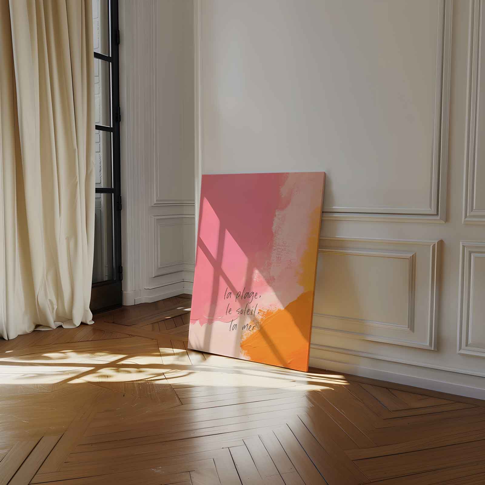 Kleurrijke Stranddroom Kunstwerk-canvas-dibond-plexiglas-wanddecoratie-WallArtistic