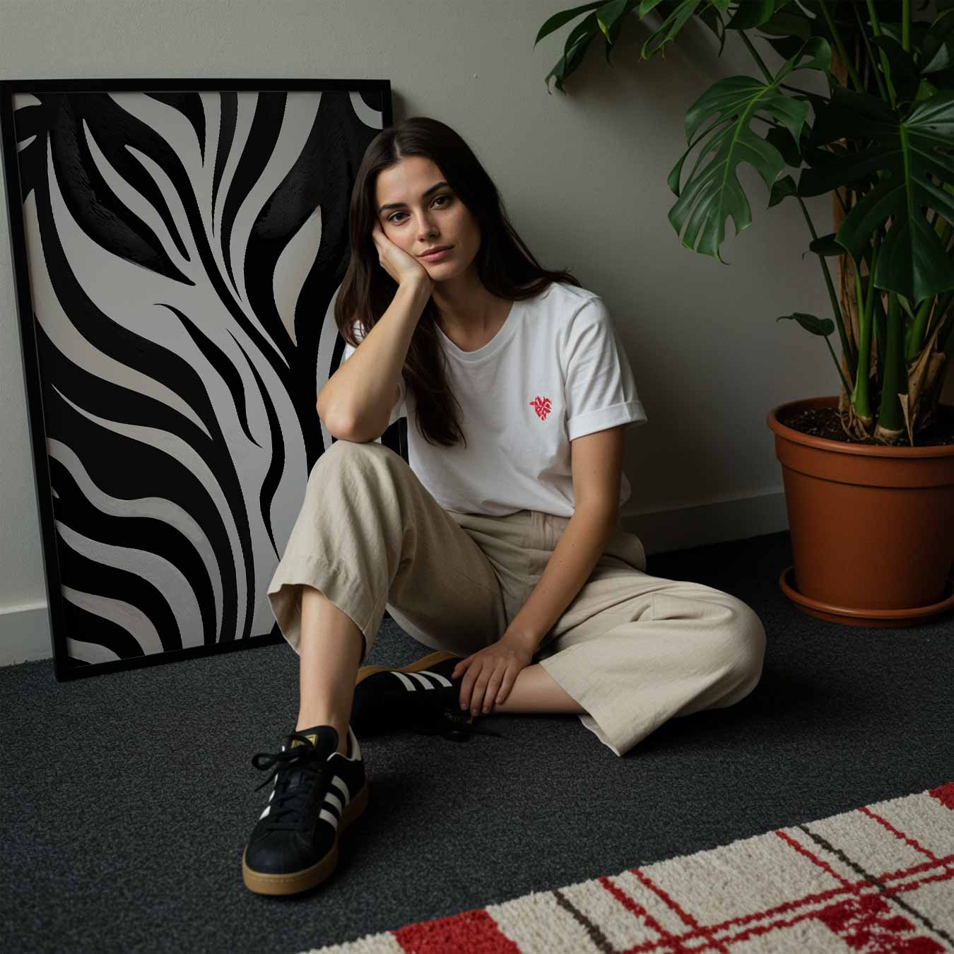 Zebra Strepen Kunstposter-WallArtistic