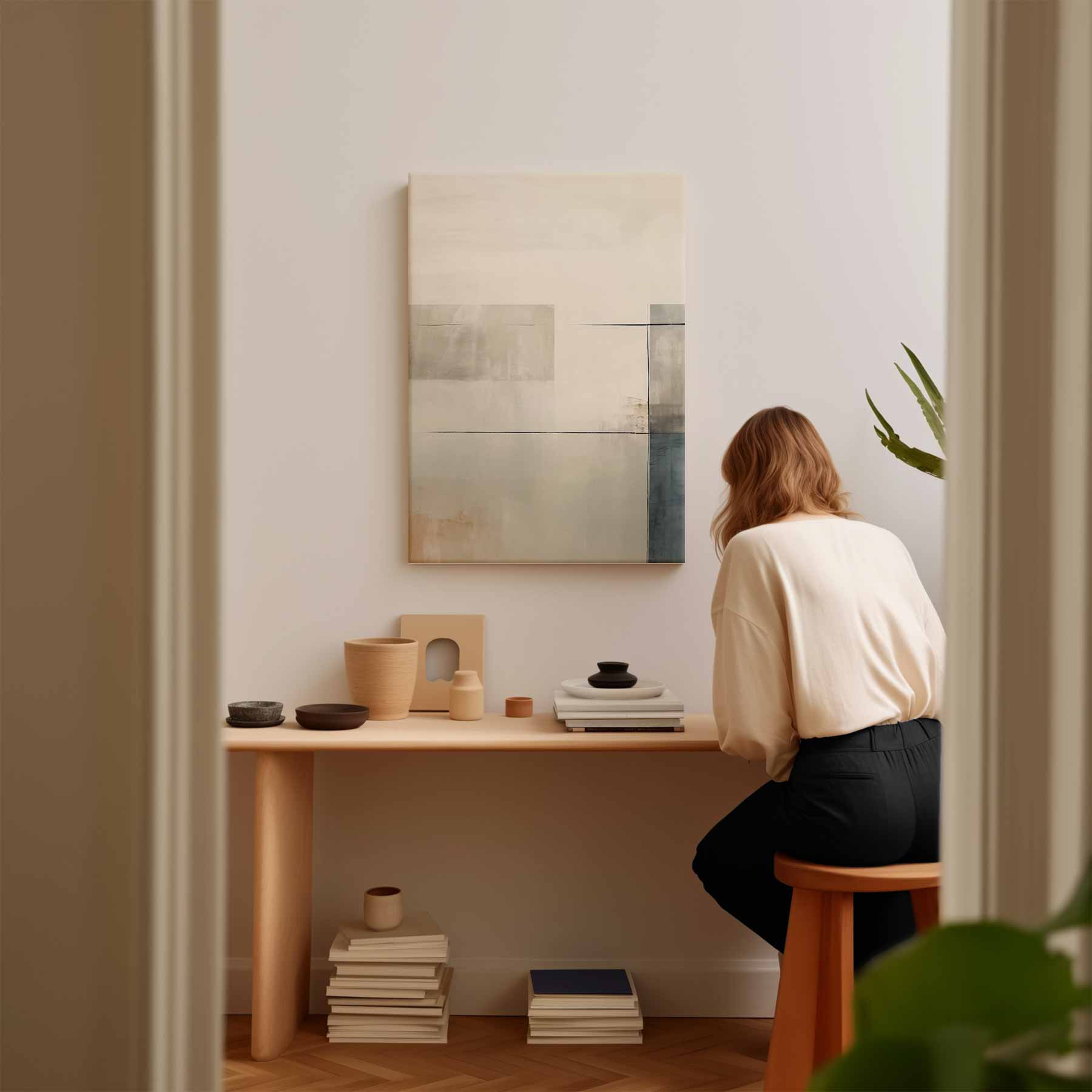 Rustige Horizon Kunstwerk-canvas-dibond-plexiglas-wanddecoratie-WallArtistic