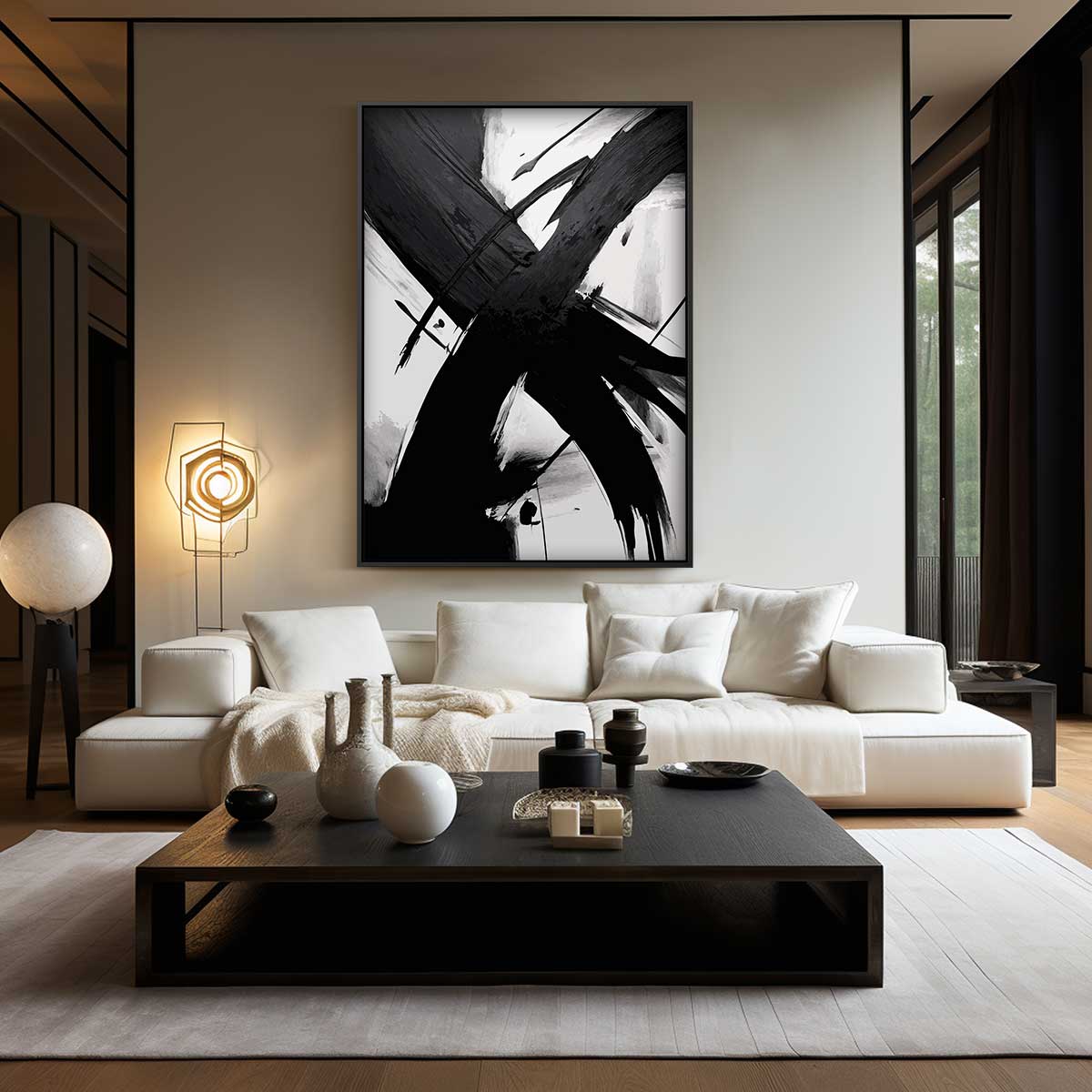 Dynamische Streken Kunstwerk-canvas-dibond-plexiglas-wanddecoratie-WallArtistic