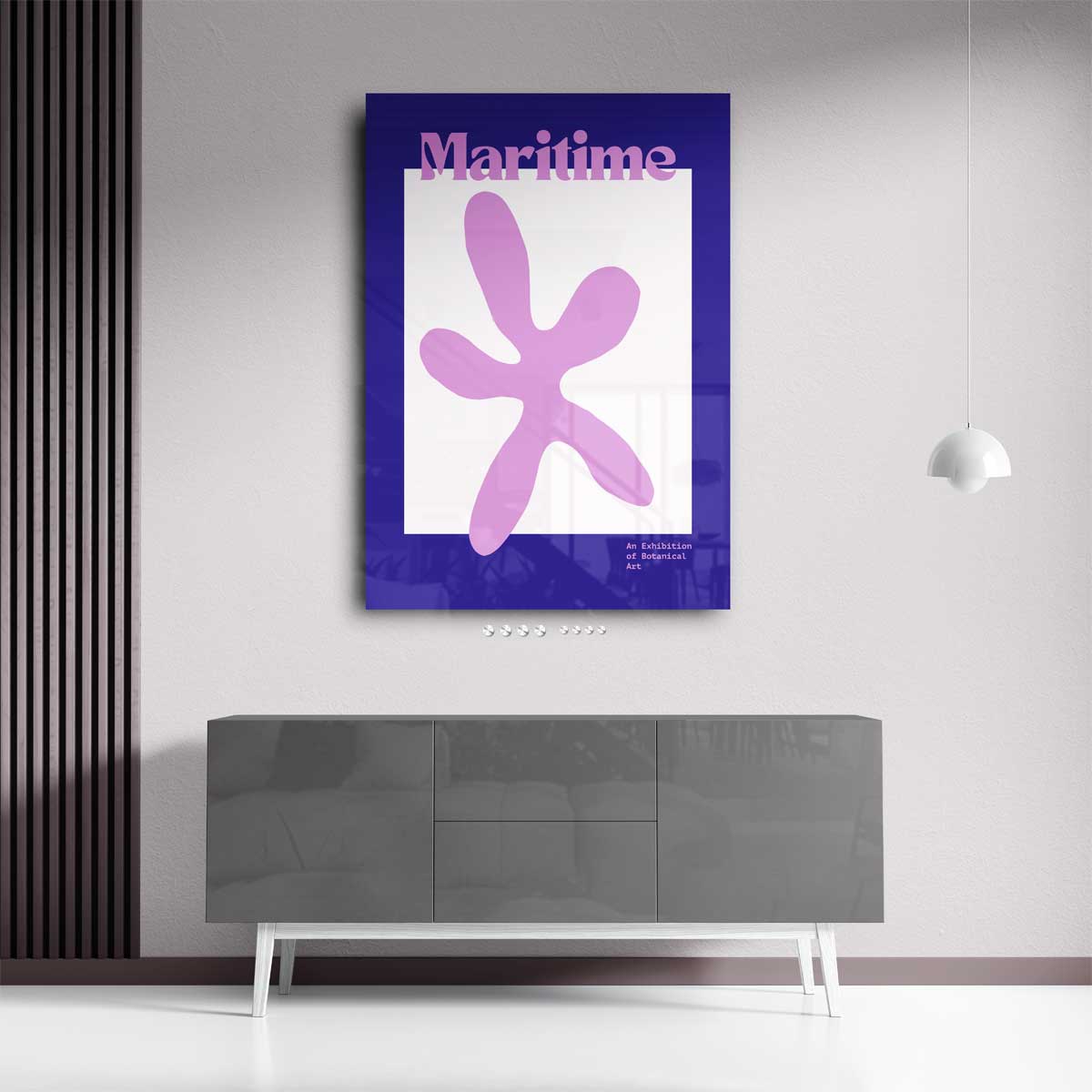 Maritieme Botanische Kunst Kunstwerk-canvas-dibond-plexiglas-wanddecoratie-WallArtistic