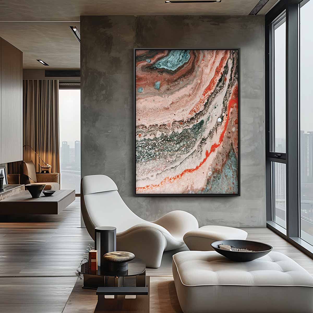 Kleurrijke Whirlpool Kunstwerk-canvas-dibond-plexiglas-wanddecoratie-WallArtistic