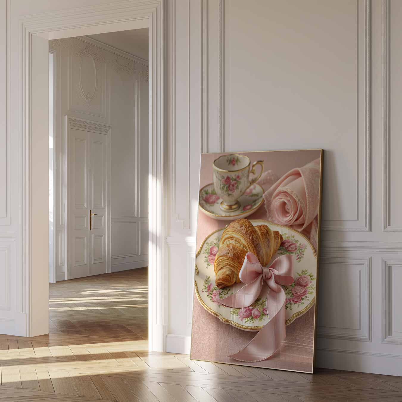 Elegante Rozen Ontbijtposter