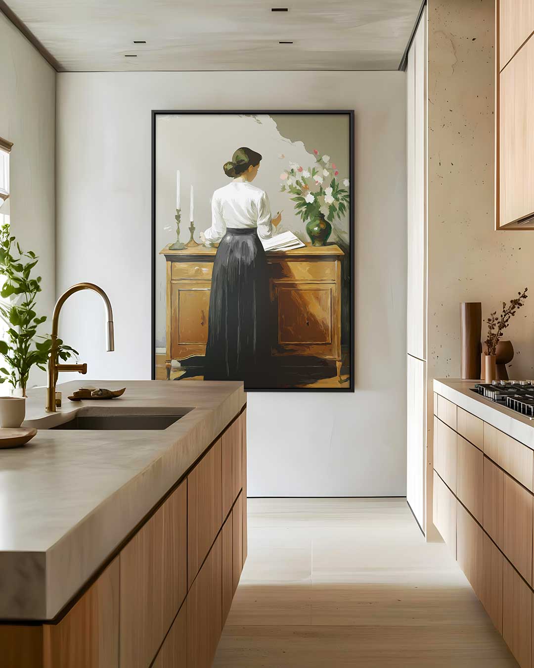 Geschetste Elegantie Kunstwerk-canvas-dibond-plexiglas-wanddecoratie-WallArtistic
