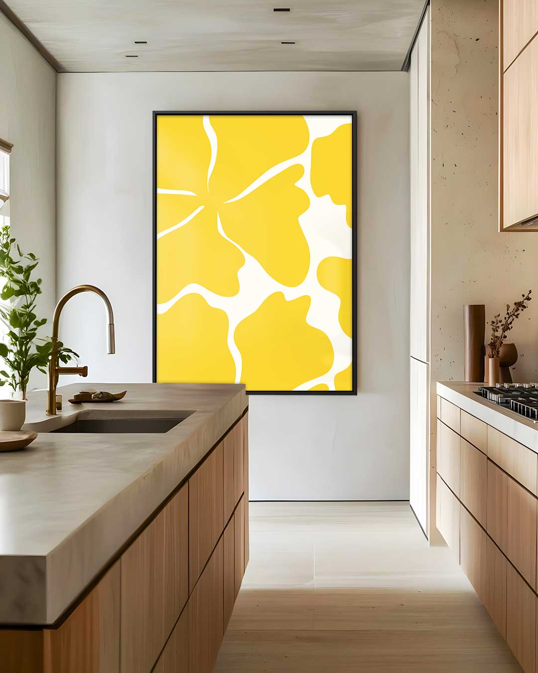 Zonnige Bloemenpracht Kunstwerk-canvas-dibond-plexiglas-wanddecoratie-WallArtistic