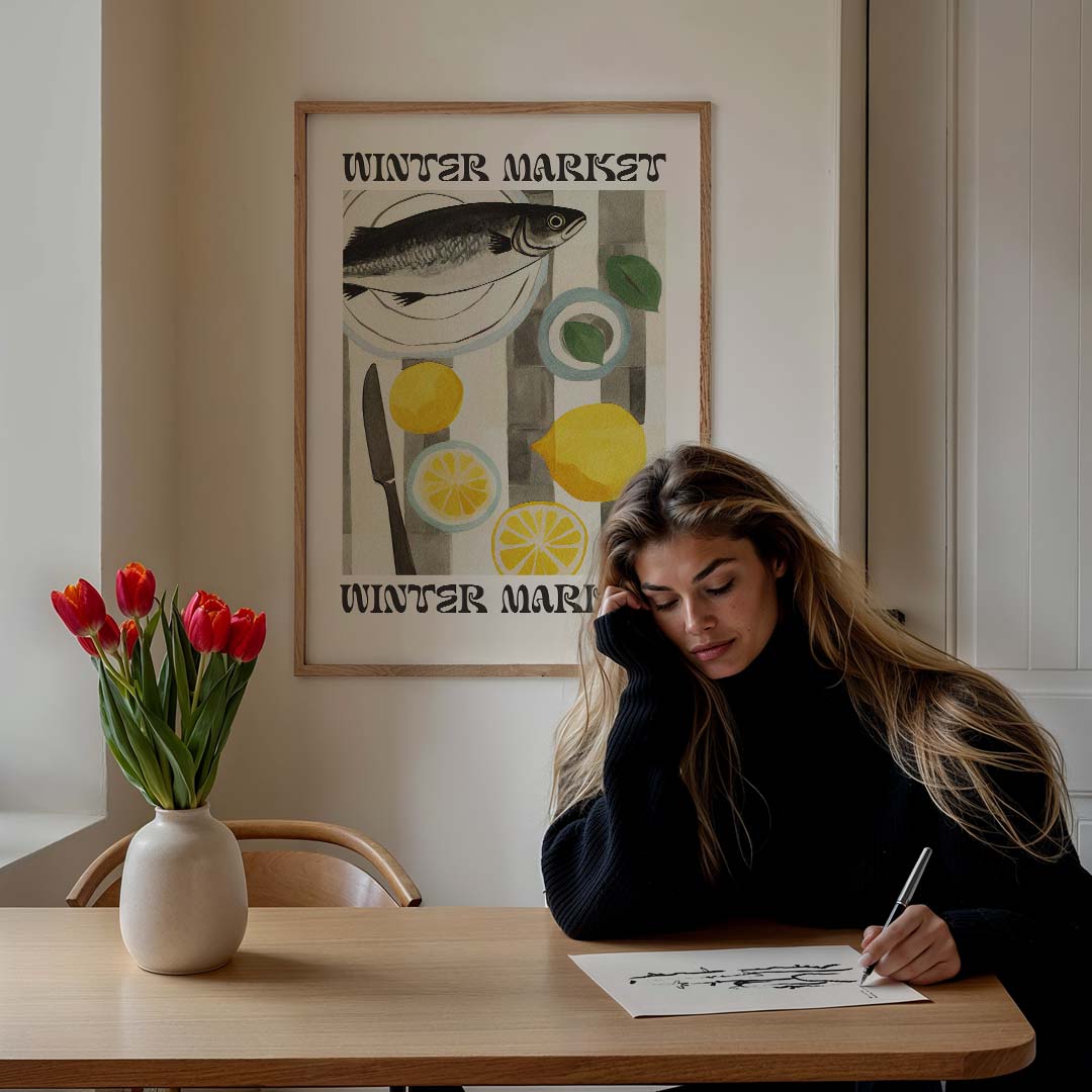 Winter Market Keukenposter-WallArtistic