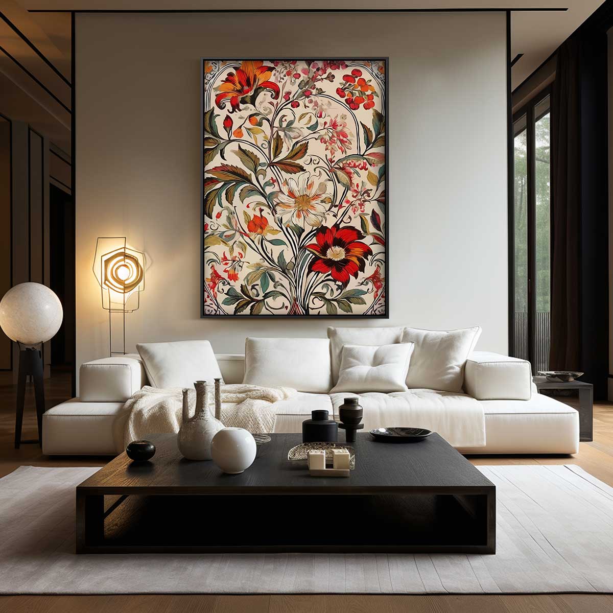 Bloemenpracht op Canvas Kunstwerk-canvas-dibond-plexiglas-wanddecoratie-WallArtistic
