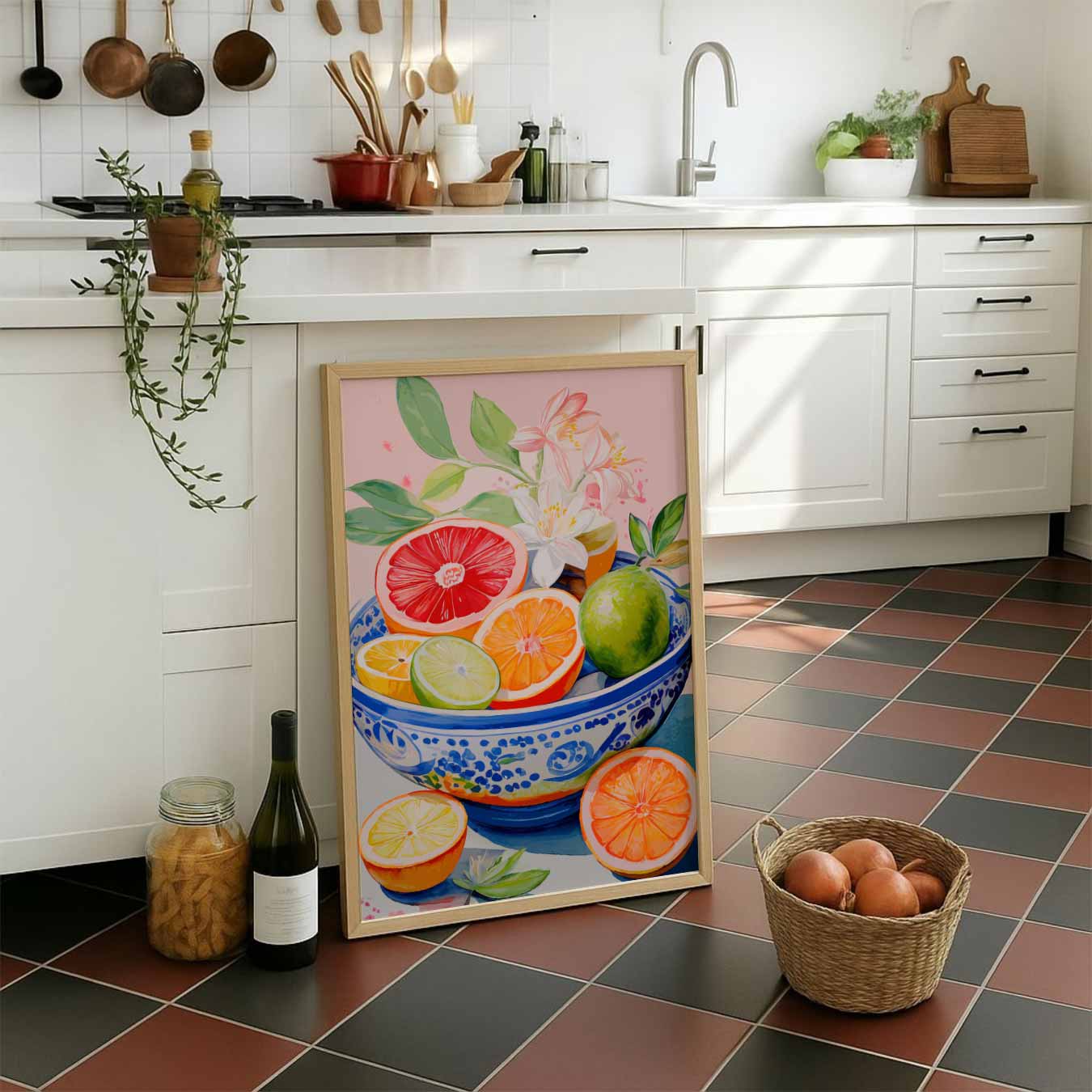 Zomerse Citrusvruchten Kunstposter