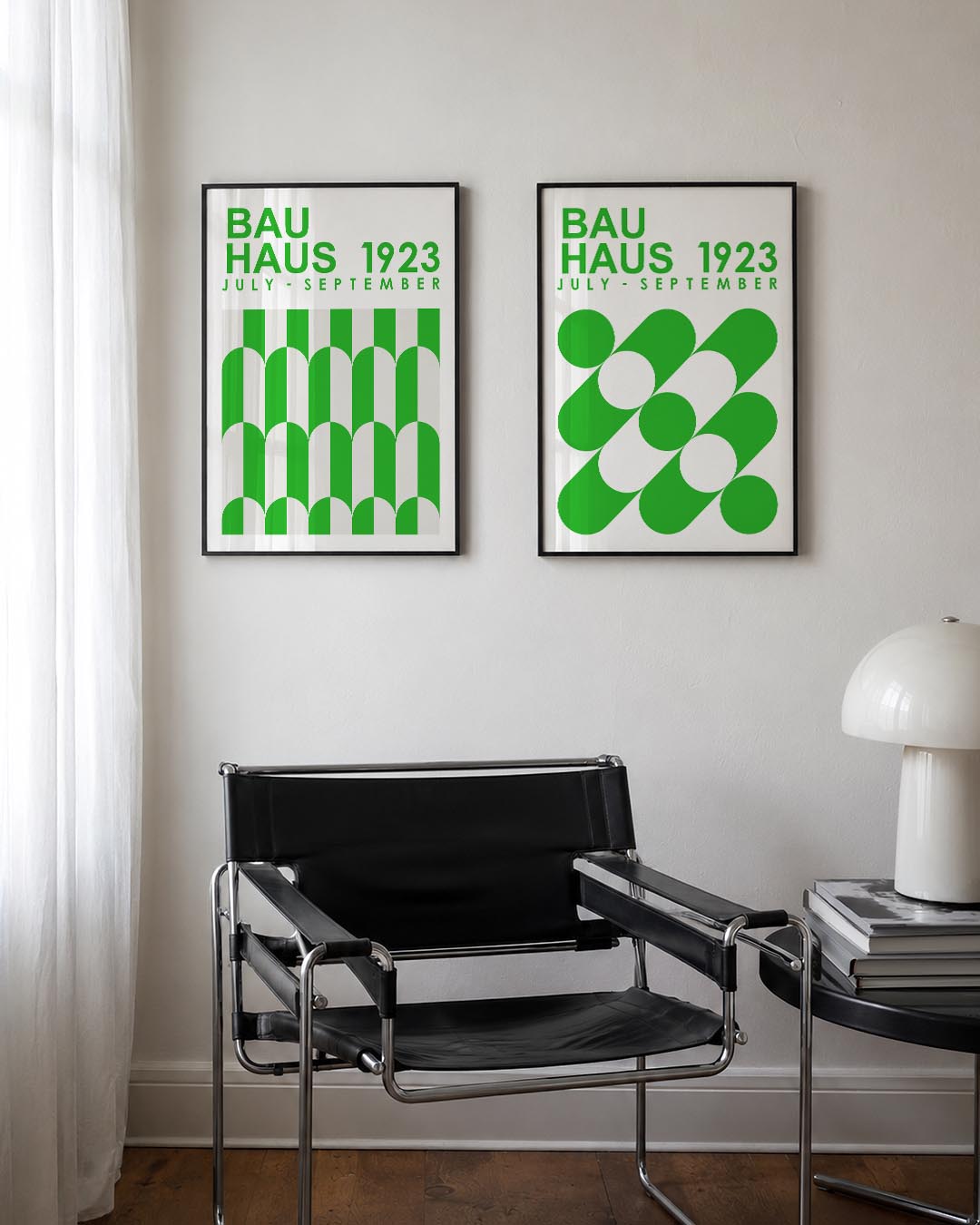 Groene boogpatronen Posterset