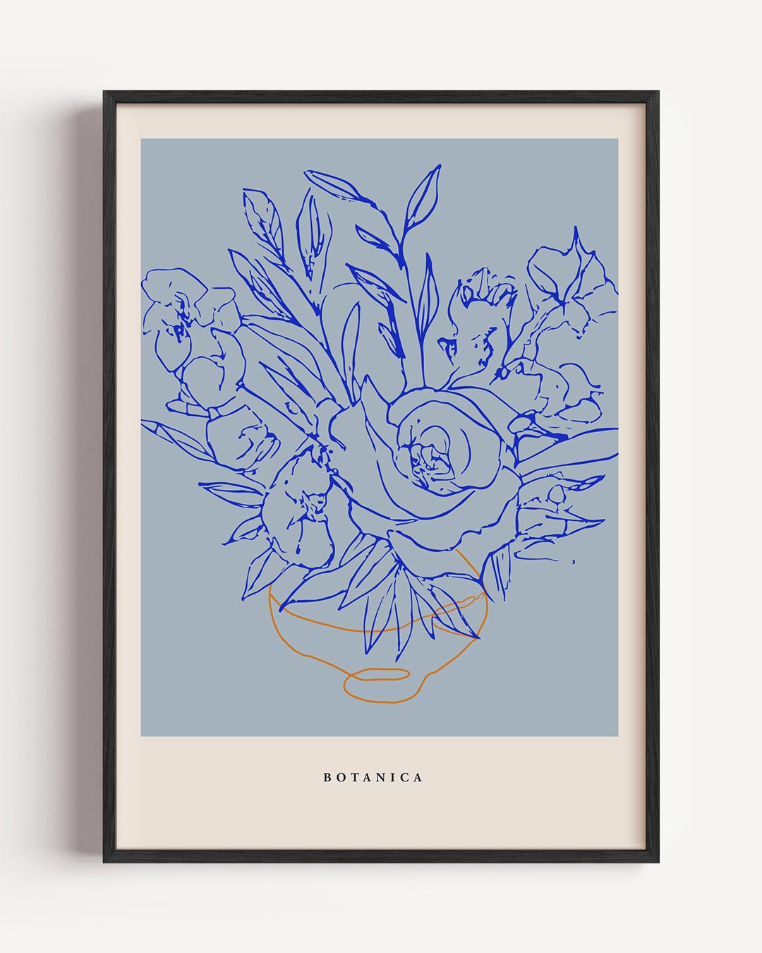 Stijlvolle Botanische Lijntekening Poster-WallArtistic