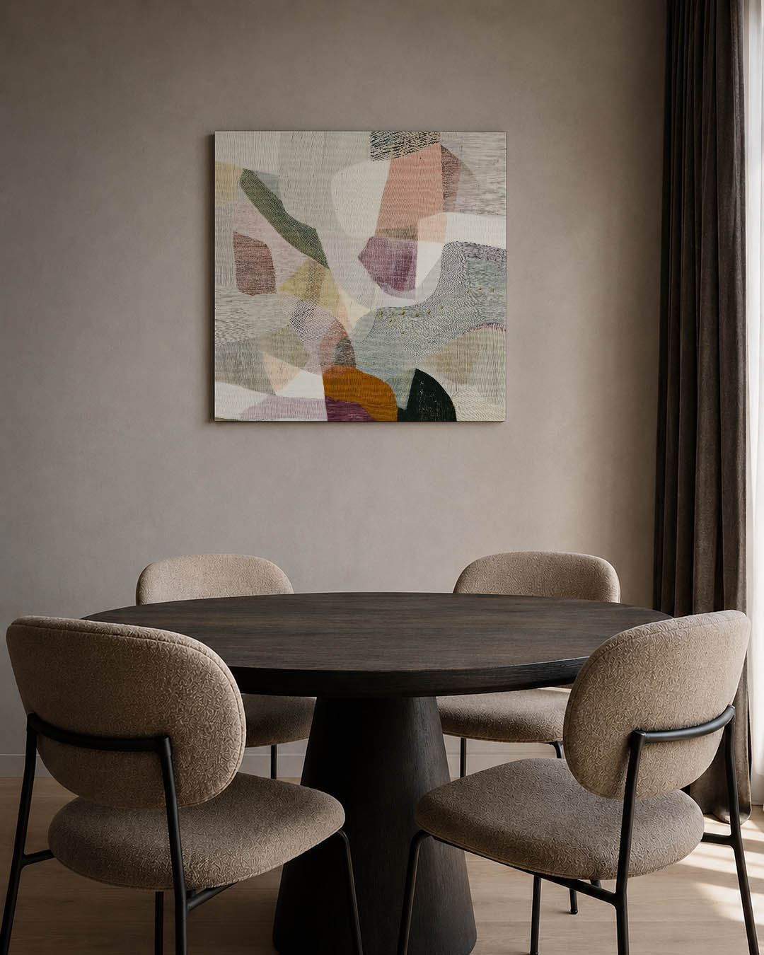 Organische vormen compositie Kunstwerk