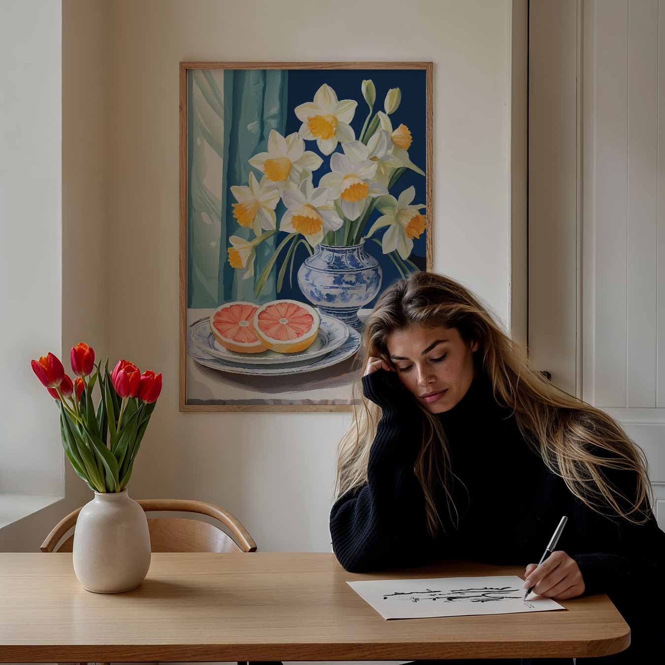 Bloemen en Fruit Sfeerposter