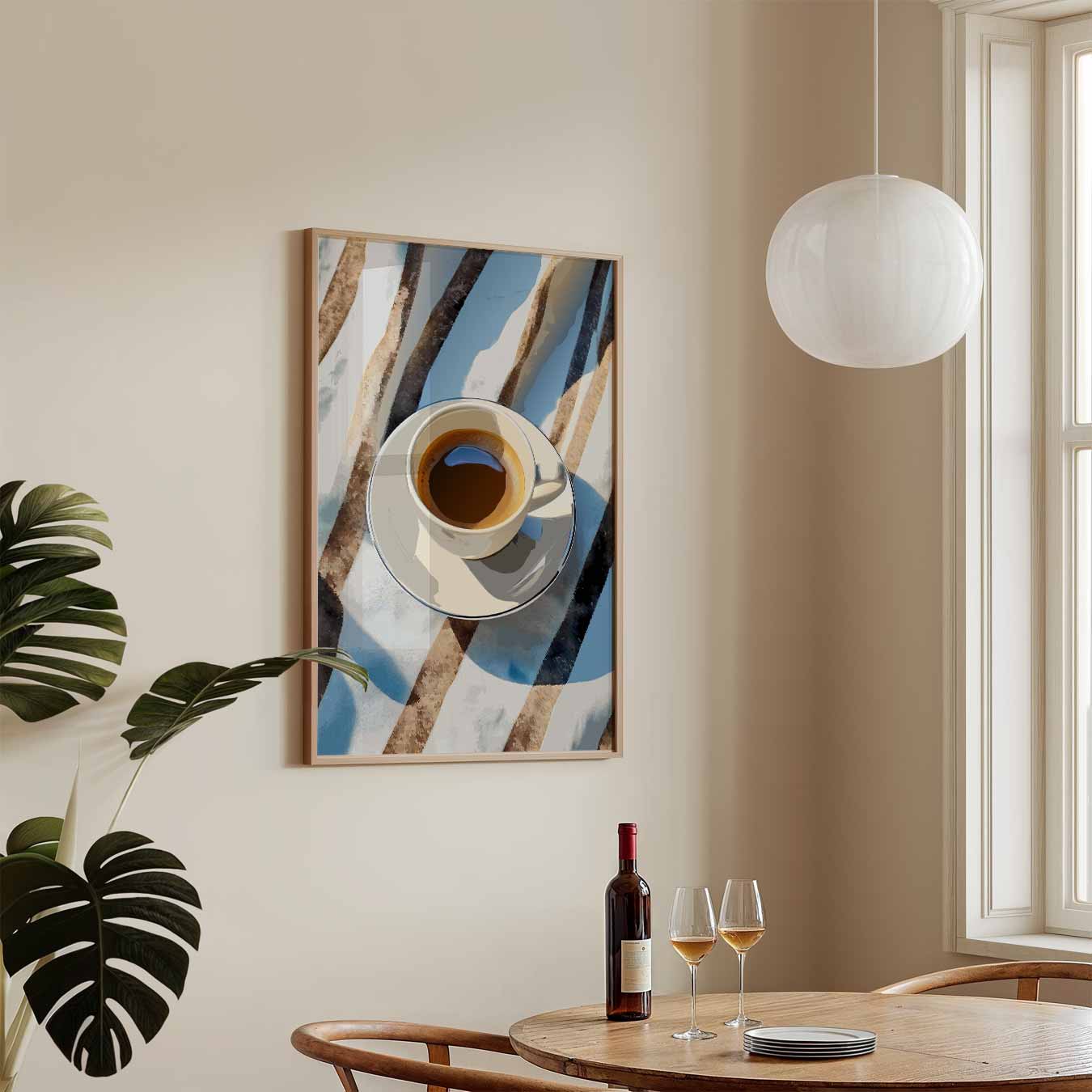 Zomerse Koffie Momenten Poster-WallArtistic