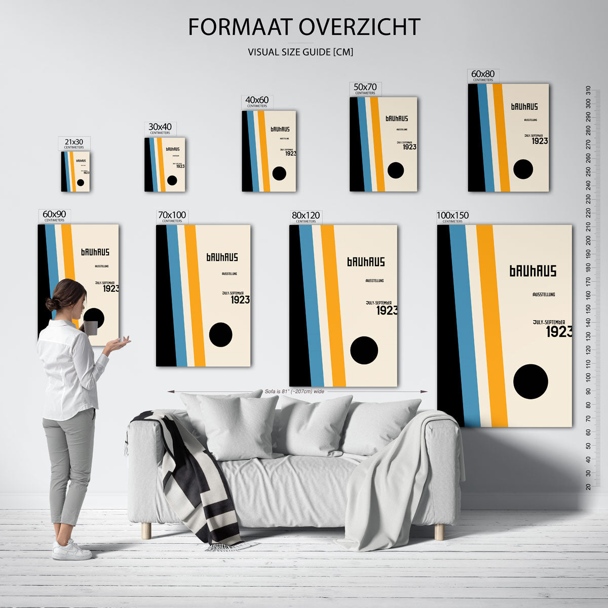 Vorm en kleurvlakken Poster