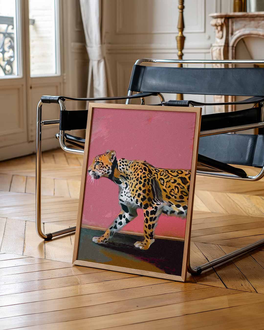 Stijlvolle Luipaard Wandposter-WallArtistic