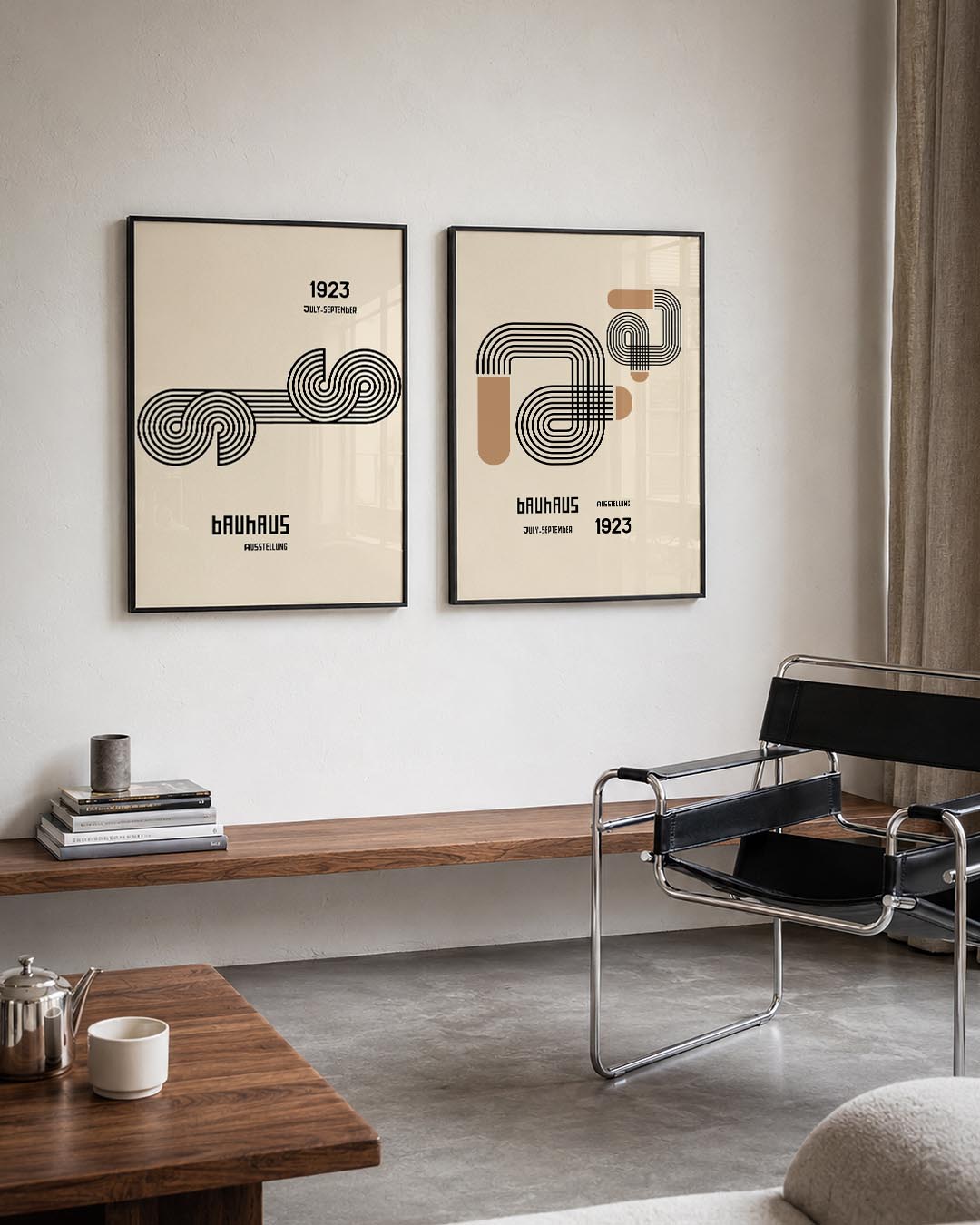 Lijnenspel en kleur Posterset