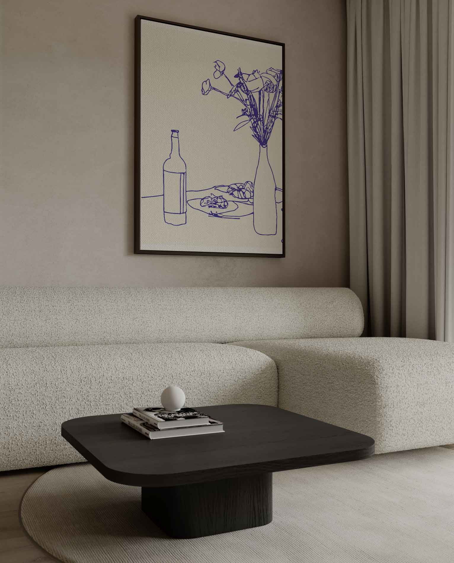 Eenvoudige Elegantie Kunstwerk-canvas-dibond-plexiglas-wanddecoratie-WallArtistic